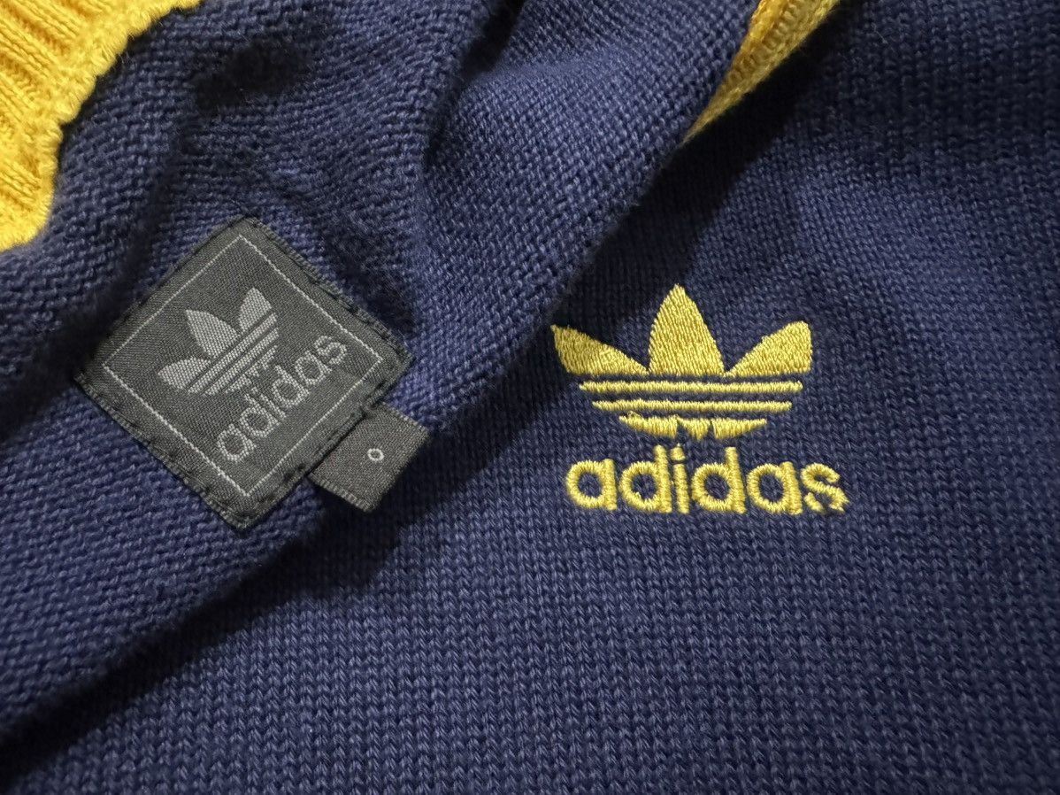 Adidas Vintage Adidas Trefoil Raglan Blue Yellow Size US XL / EU 56 / 4 - 3 Thumbnail