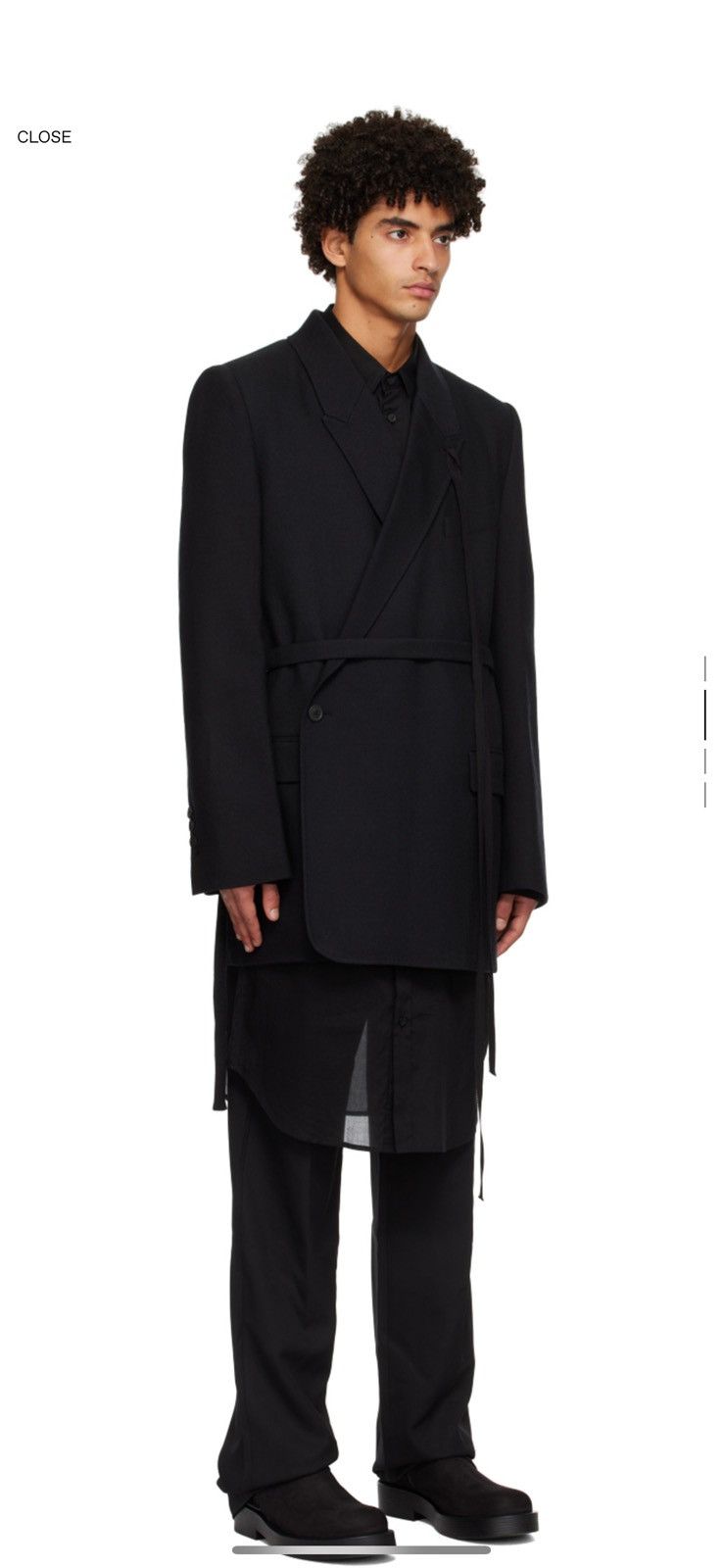 Ann Demeulemeester Ann Demeulemeester Gerard Blazer Size 50L - 6 Thumbnail