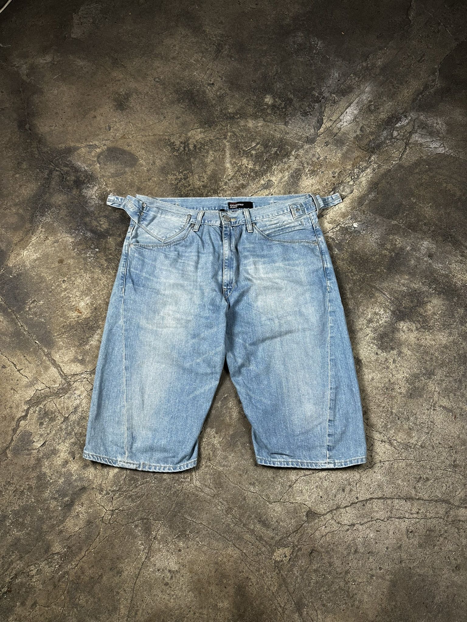 Engineered Garments × Levi's Vintage Y2k Levi's Engineered Jeans Shorts Jorts Size US 34 / EU 50 - 1 Thumbnail