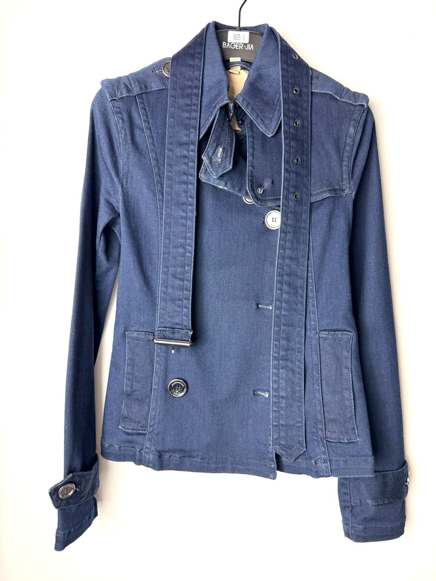 Burberry Burberry Denim Blue Jacket it_38 Women Size XS / US 0-2 / IT 36-38 - 1 Thumbnail