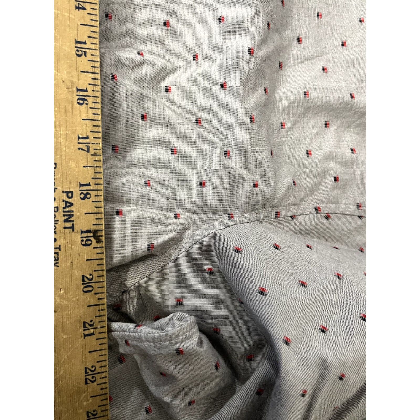 Michael Kors Michael Kors Button-Up Shirt Mens XL Gray Cotton Long Sleeve Polka Dot Size US XL / EU 56 / 4 - 5 Thumbnail