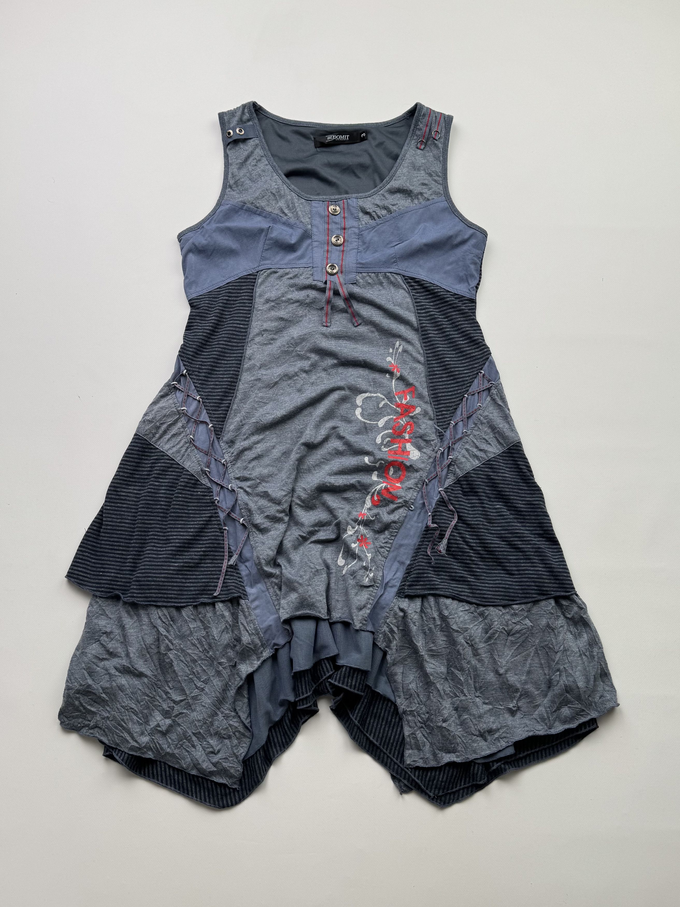 Vintage Vintage Asymmetry Dress B593(V357)E2 Size M / US 6-8 / IT 42-44 - 1 Thumbnail