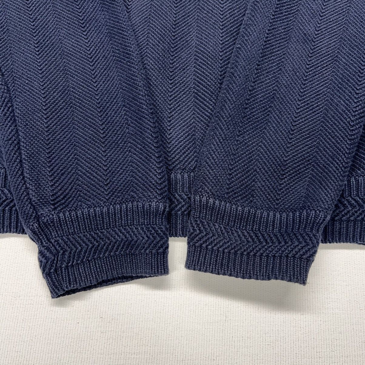 Chaps Ralph Lauren × Ralph Lauren × Vintage VTG Chaps Ralph Lauren Sweater Navy Blue Hand Framed Knit Size US XL / EU 56 / 4 - 9 Thumbnail