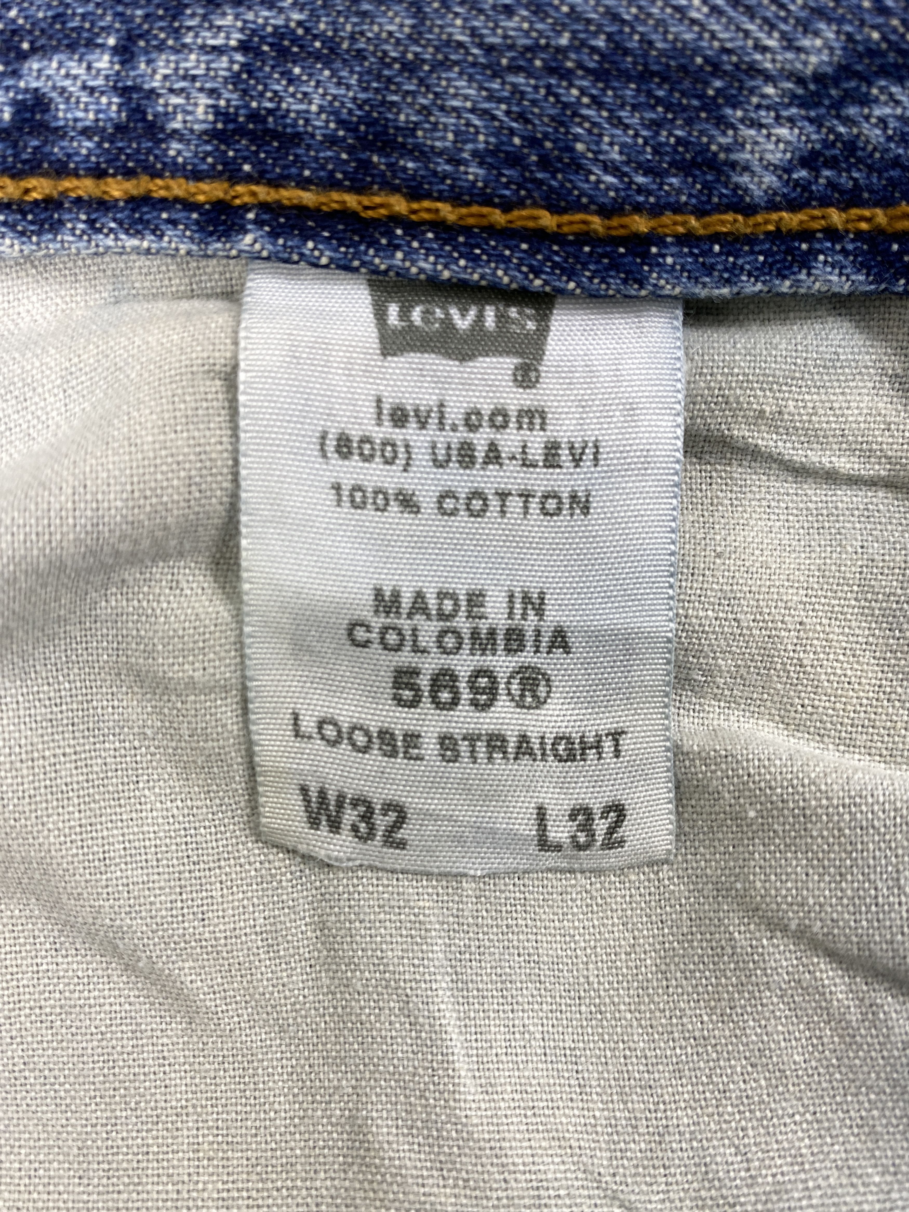 Levi's Indigo Vintage Levi's 569 Loose Straight Denim 34x30.5 JN486 Size US 34 / EU 50 - 10 Thumbnail
