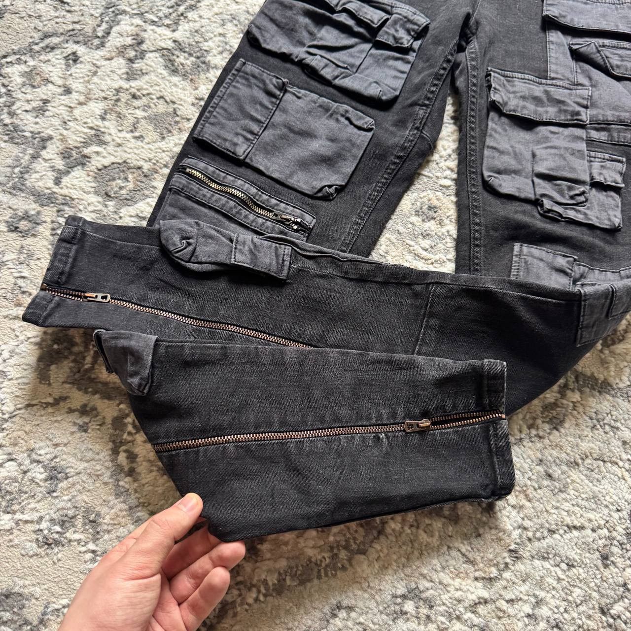 Acne Studios Acne Studios Vader Archive Avant Garde Denim Black Jeans Size 28" / US 6 / IT 42 - 6 Thumbnail