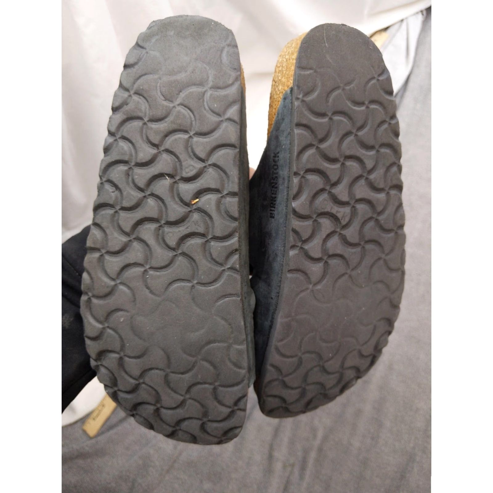 Birkenstock Birkenstock Arizona Soft Footbed Sandals Womens 7 38 Black Suede Slide Comfort Size US 7 / IT 37 - 5 Thumbnail