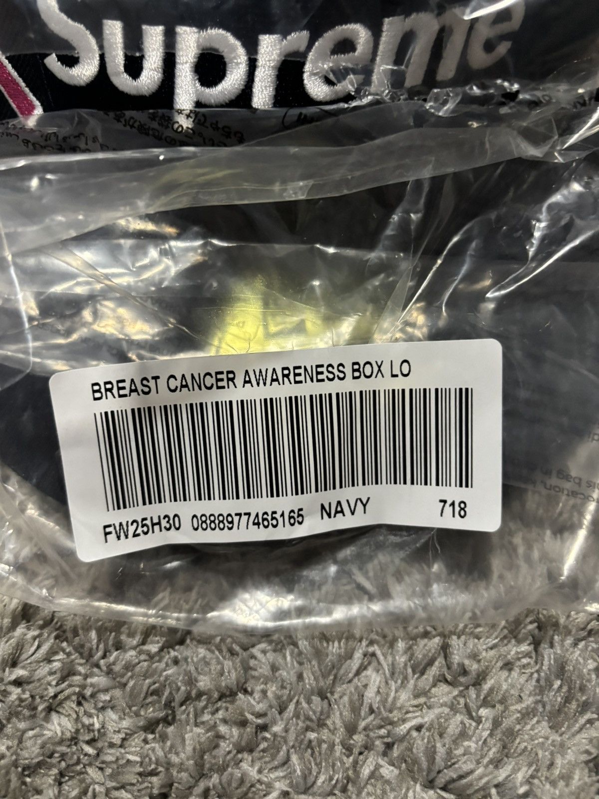 Supreme Supreme Cancer Awareness New Era Hat Size ONE SIZE - 7 Thumbnail