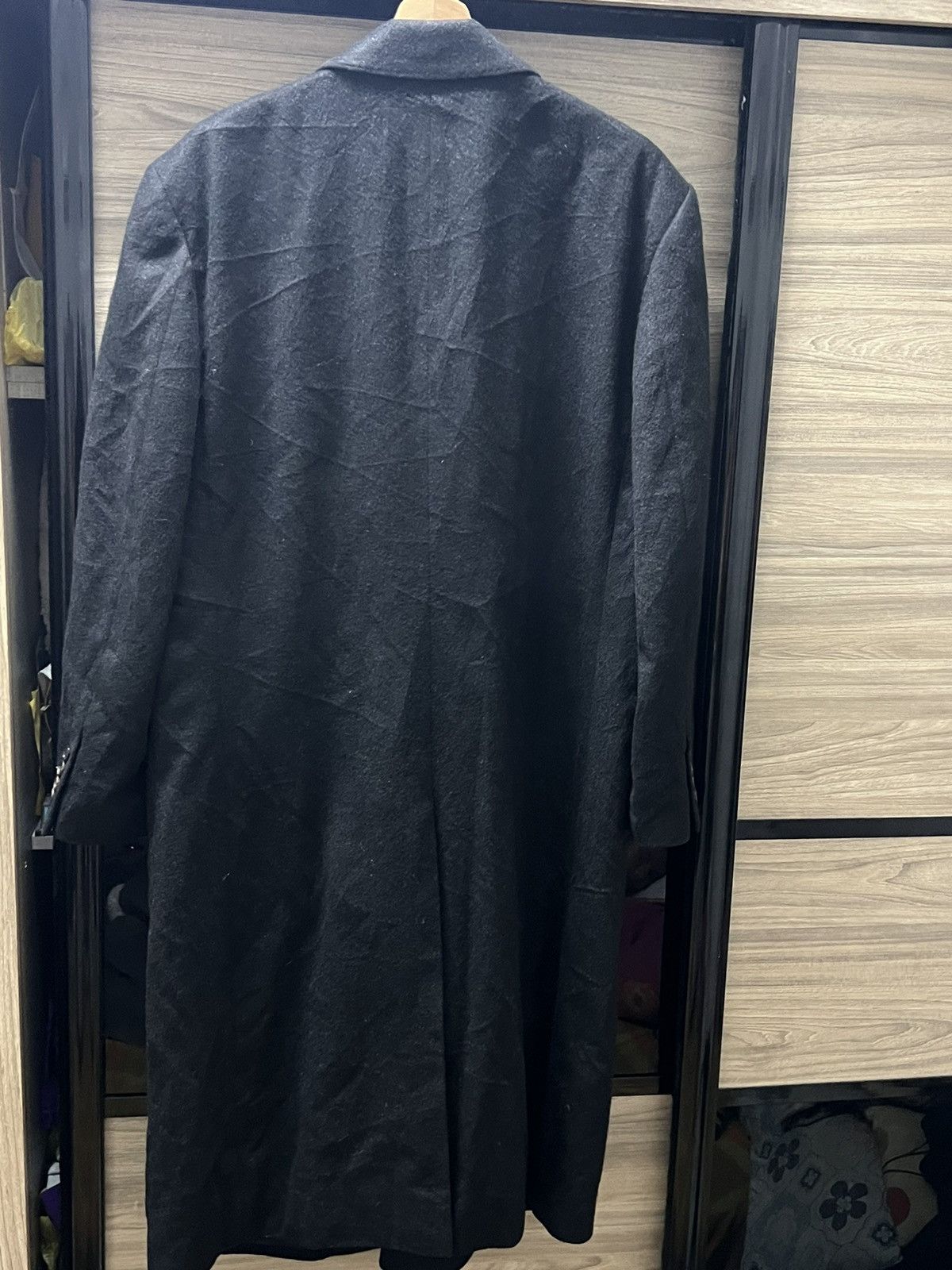 Yves Saint Laurent Yves Saint Laurent long coat dark Wool cashmere fabric. Size US XL / EU 56 / 4 - 4 Thumbnail