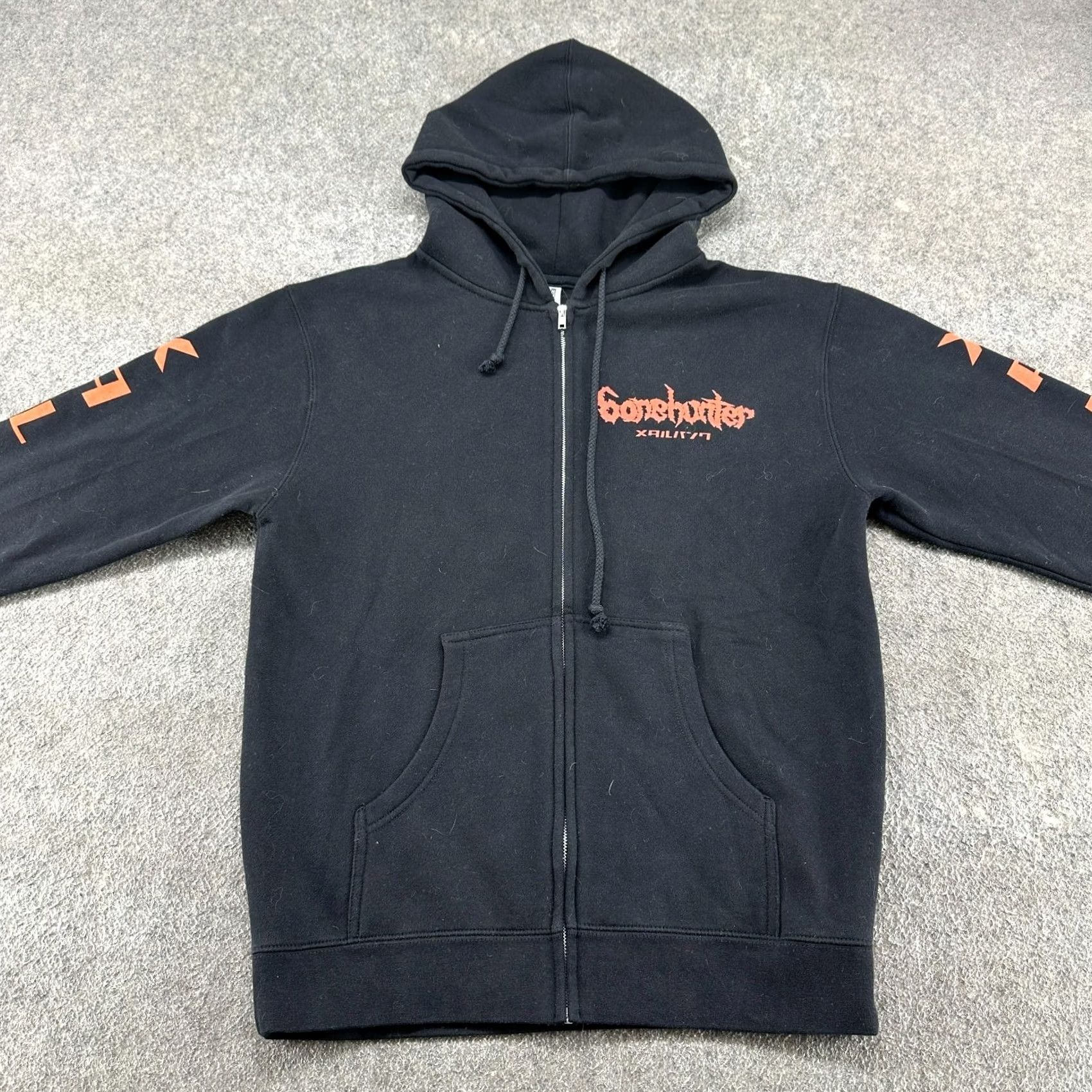 Vintage Independent Trading Company Bonehunter Hoodie Mens M Black Skull Dark Blood Reincarnation System Black Metal Size US M / EU 48-50 / 2 - 3 Thumbnail