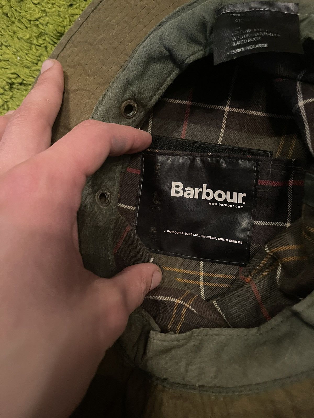 Barbour Barbour waxed bucket hat Size 32 - 6 Thumbnail