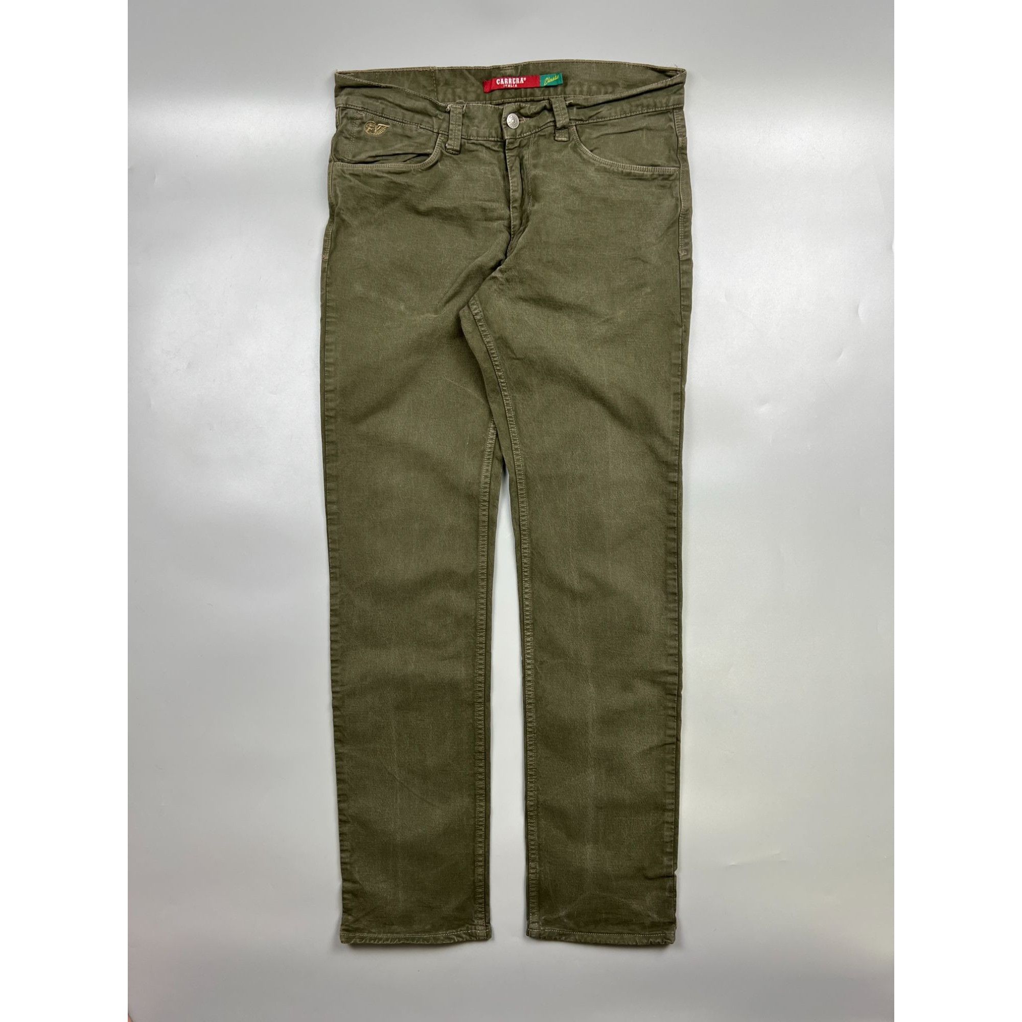 Carrera Carrera Green Denim Jeans Pants (Y0954) Size US 33 - 1 Thumbnail