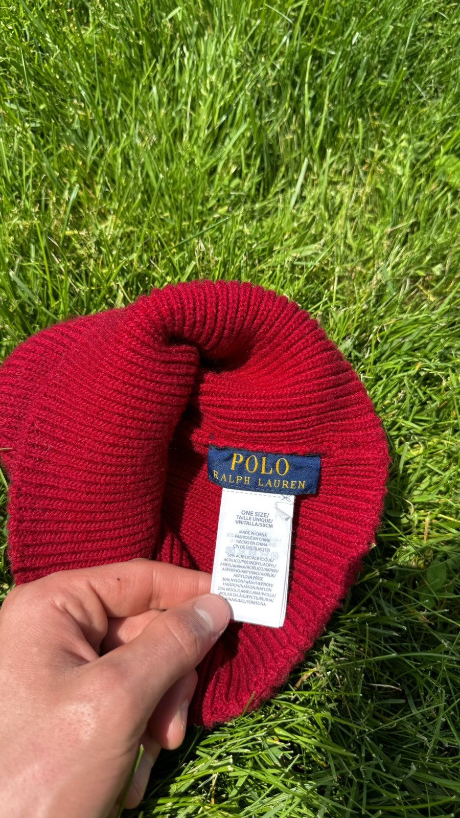 Polo Ralph Lauren Polo Bear, Polo Ralph Lauren Wool Red Size ONE SIZE - 2 Thumbnail