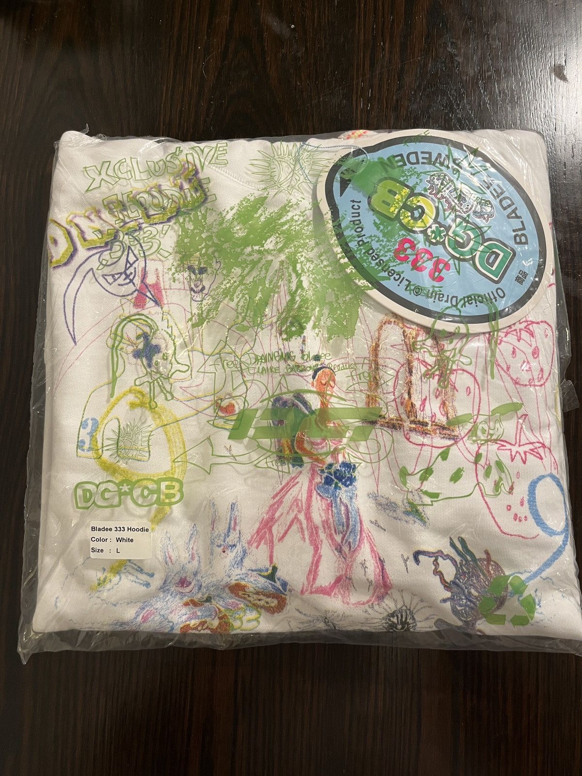 Drain Gang Claire Barrow x Bladee '333' [EXTASIA] Hoodie Size US L / EU 52-54 / 3 - 7 Thumbnail