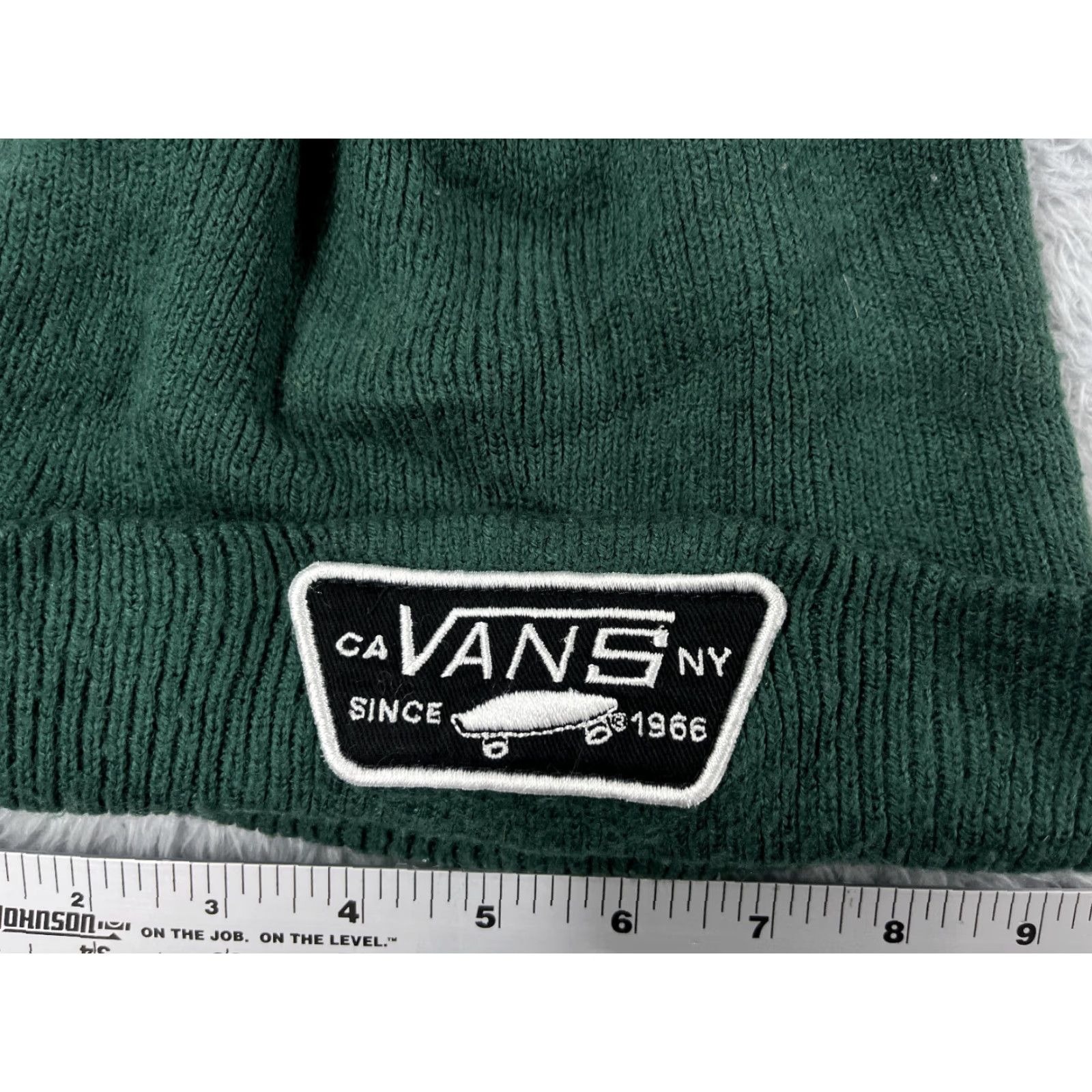 Vans VANS Beanie Toque Adult One Size Green CA NY Since 1966 Skate Beanie Men One Size Green 90s Skateboard Acrylic Apparel Hat Size ONE SIZE - 2 Thumbnail