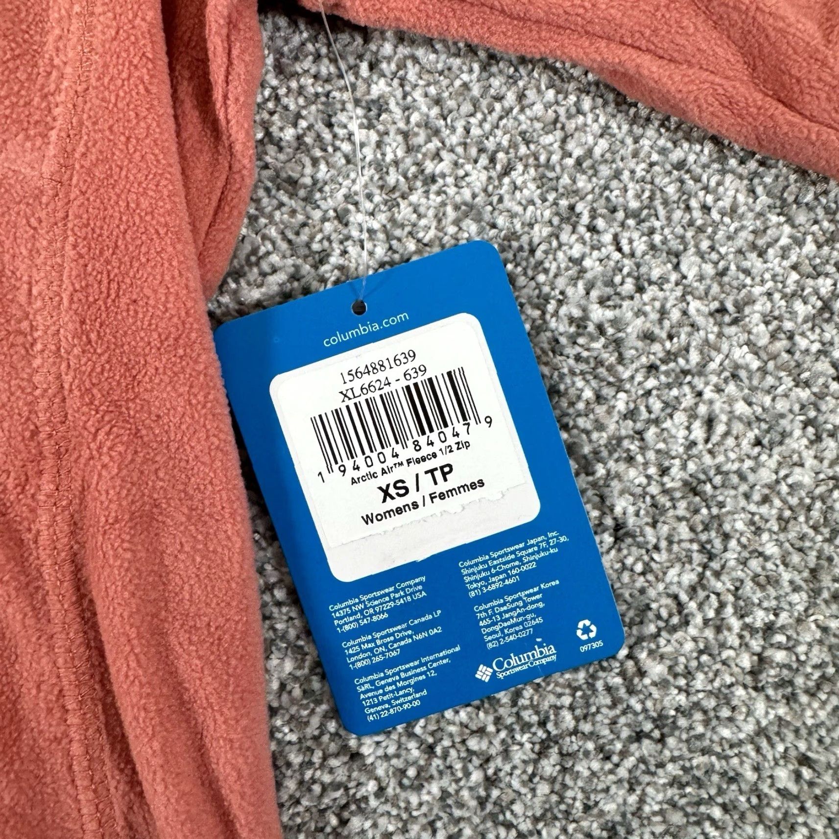 Vintage Columbia Fleece Jacket Womens XS 1/4 Zip Pullover Orange Peach Solid Outdoor Classic Basic Jacket Womens XS Size XS / US 0-2 / IT 36-38 - 4 Thumbnail