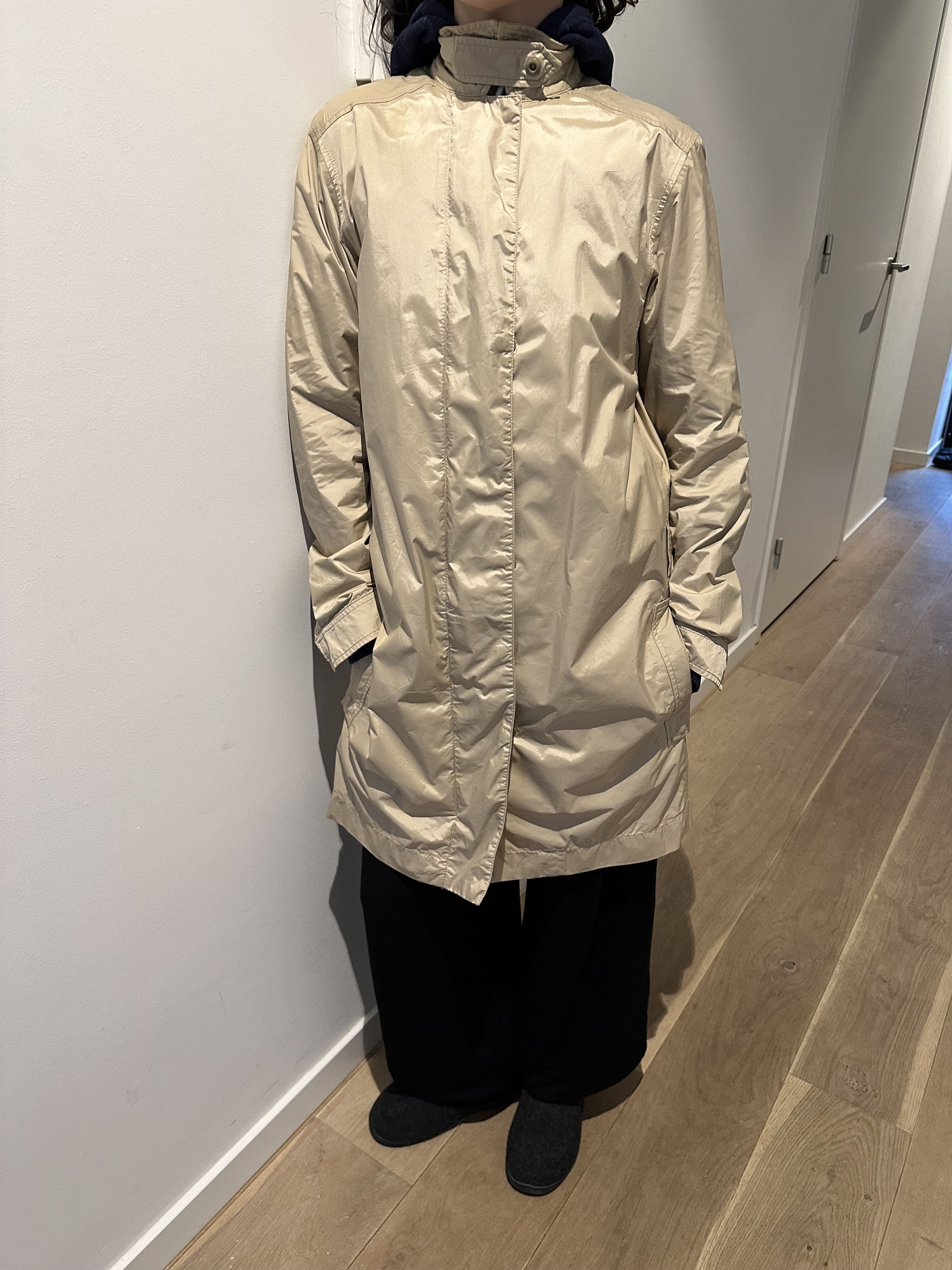 image of Prada Rain Coat Unisex in Beige, Men's (Size Small)