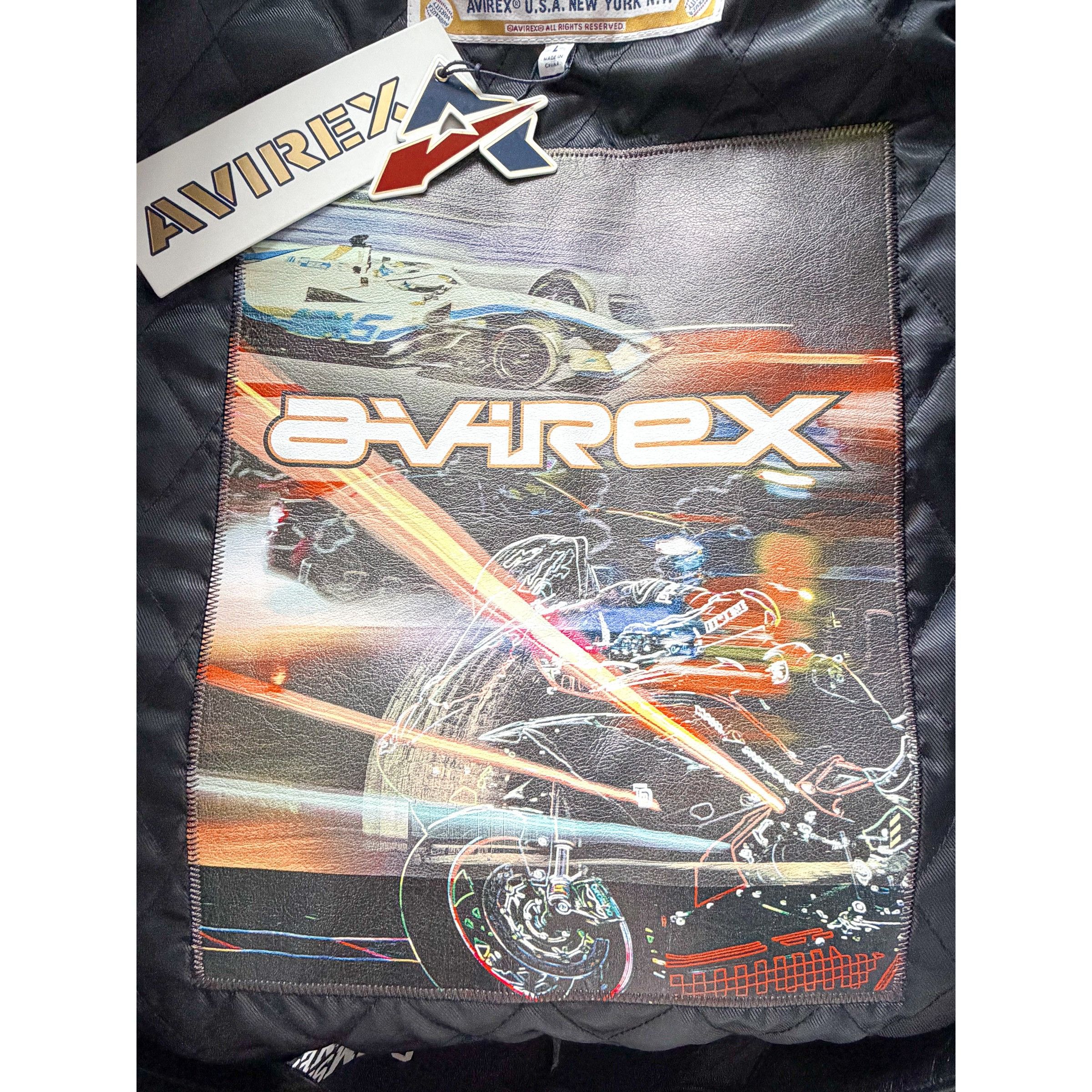 Avirex AVIREX Black Spider Leather Racer Jacket Size US L / EU 52-54 / 3 - 7 Thumbnail