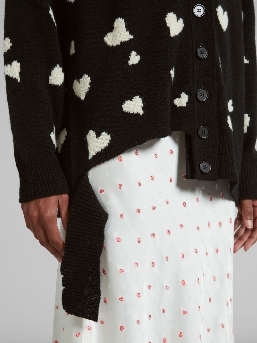 Marni o1w1db10824 Wool Cardigan in Black Size M / US 6-8 / IT 42-44 - 4 Thumbnail