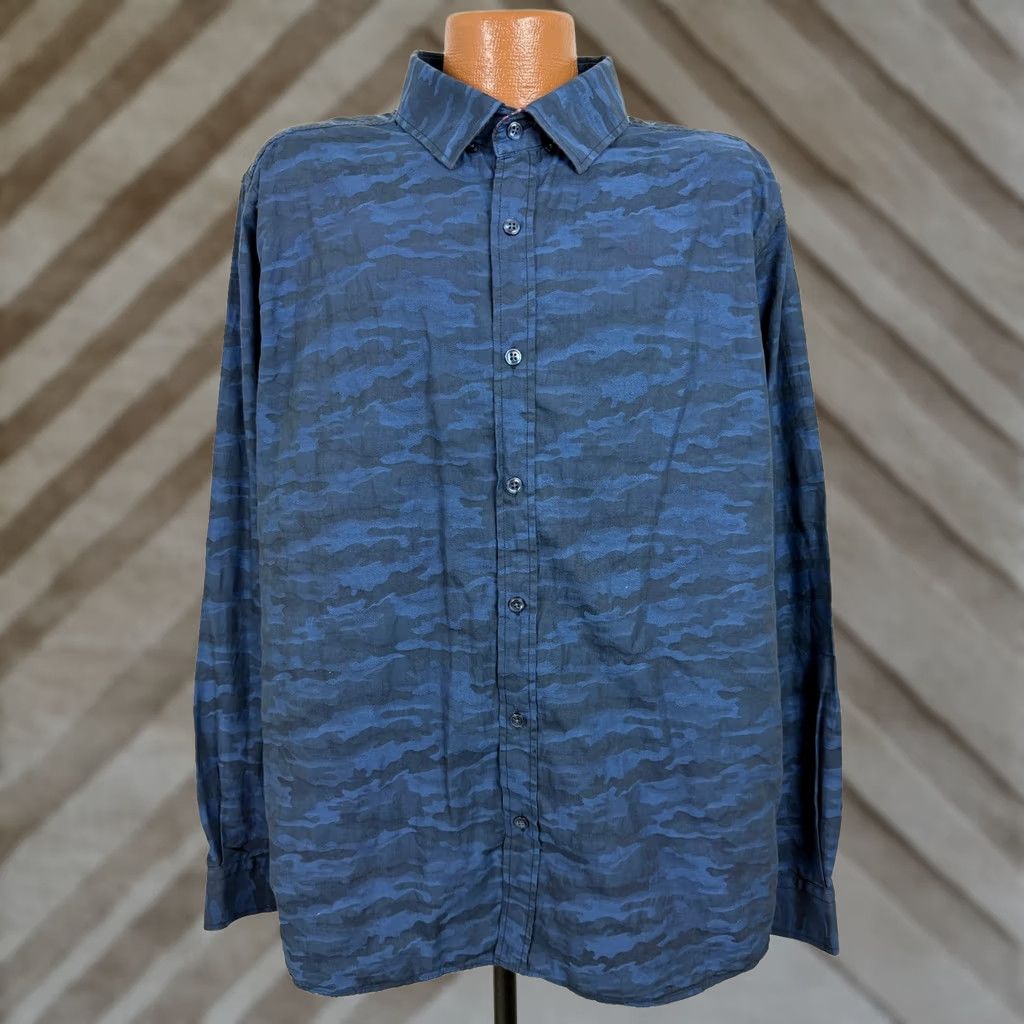 Robert Graham Robert Graham Shirt Men 3XL Tailored Camouflage Button-Up Long Sleeve Camo Size US XXL / EU 58 / 5 - 1 Thumbnail