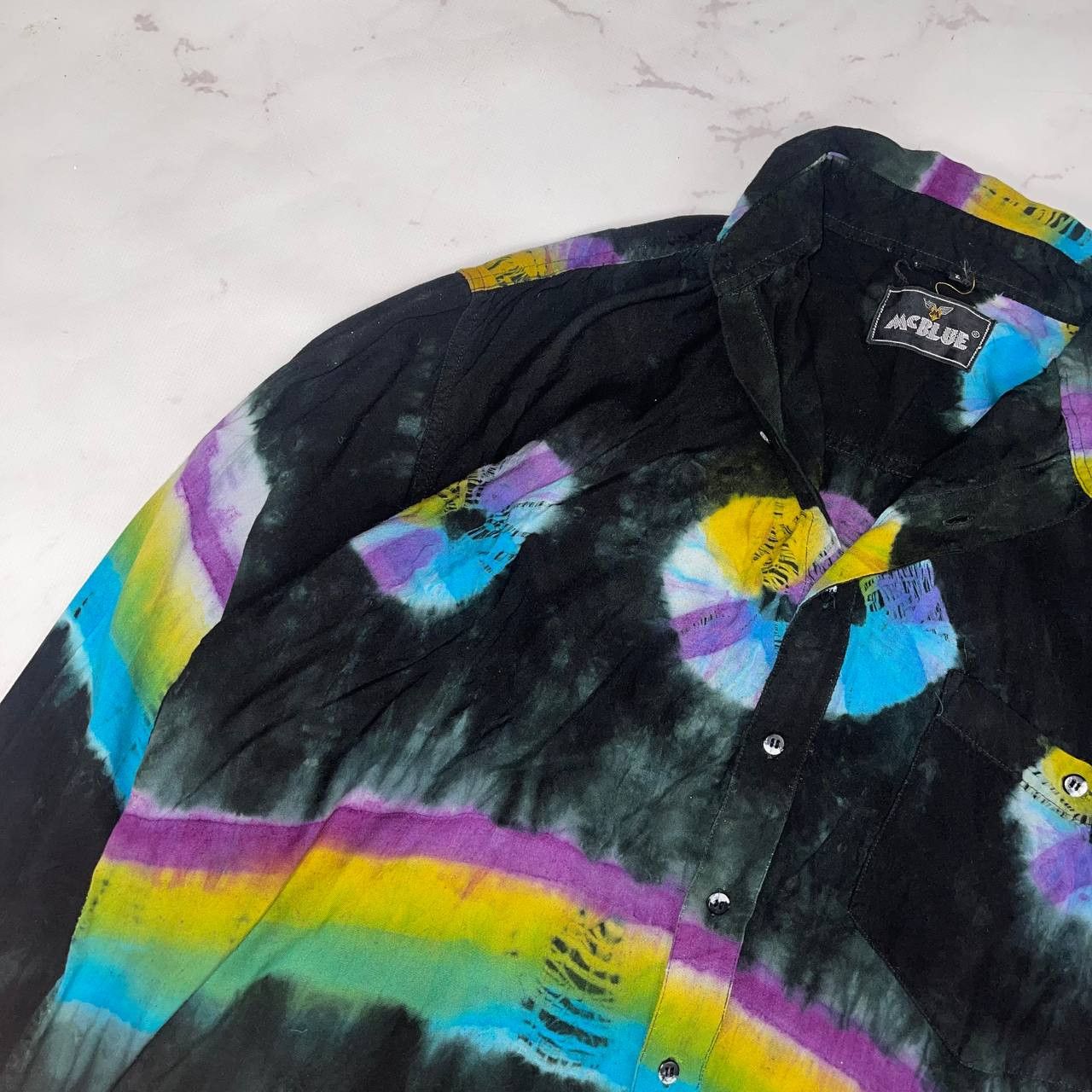 Vintage Vintage Shirt Made in India Flowers Avant-garde Size US XXL / EU 58 / 5 - 2 Thumbnail