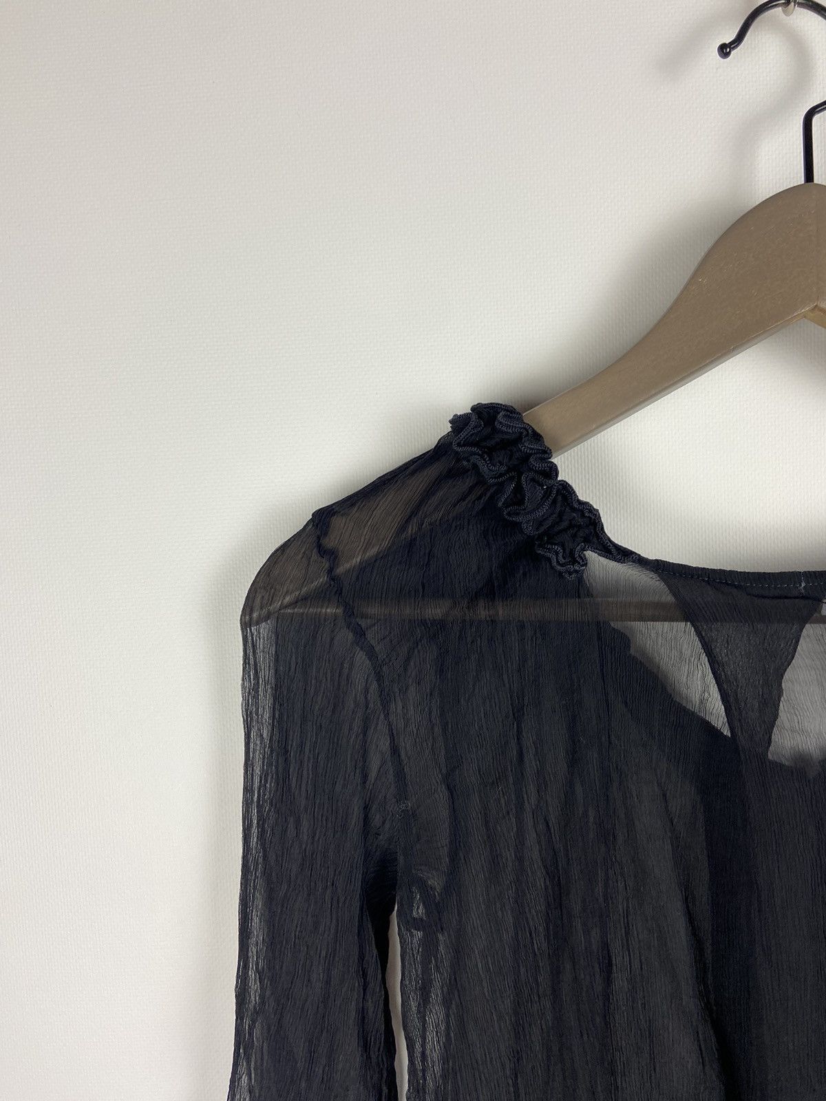 Transit × Vintage Vintage Transit Par Such Avant-Garde Silk Transparent Dress Size S / US 4 / IT 40 - 14 Thumbnail