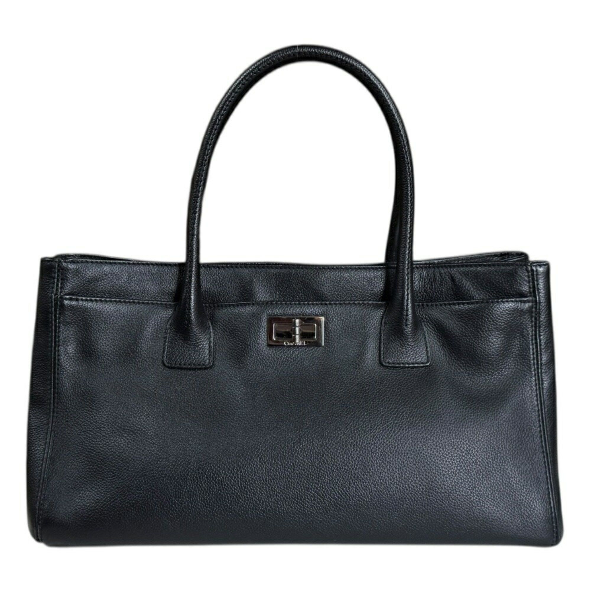 Chanel 2.55 Executive Tote Bag Leather A29292 Black Women's Chanel