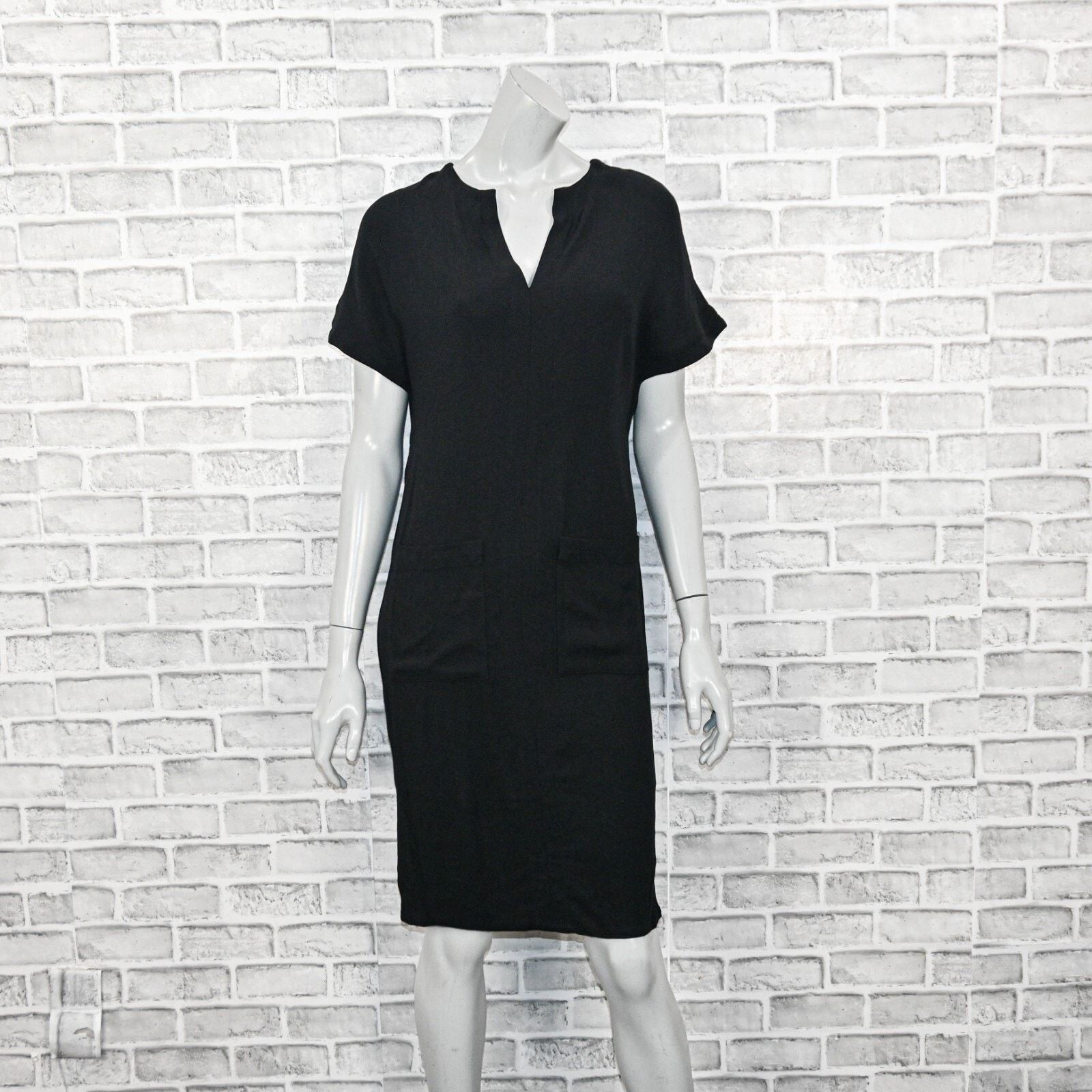 Apiece Apart APIECE APART V-neck cap sleeve Dress Black wool blend Size XS / US 0-2 / IT 36-38 - 2 Thumbnail