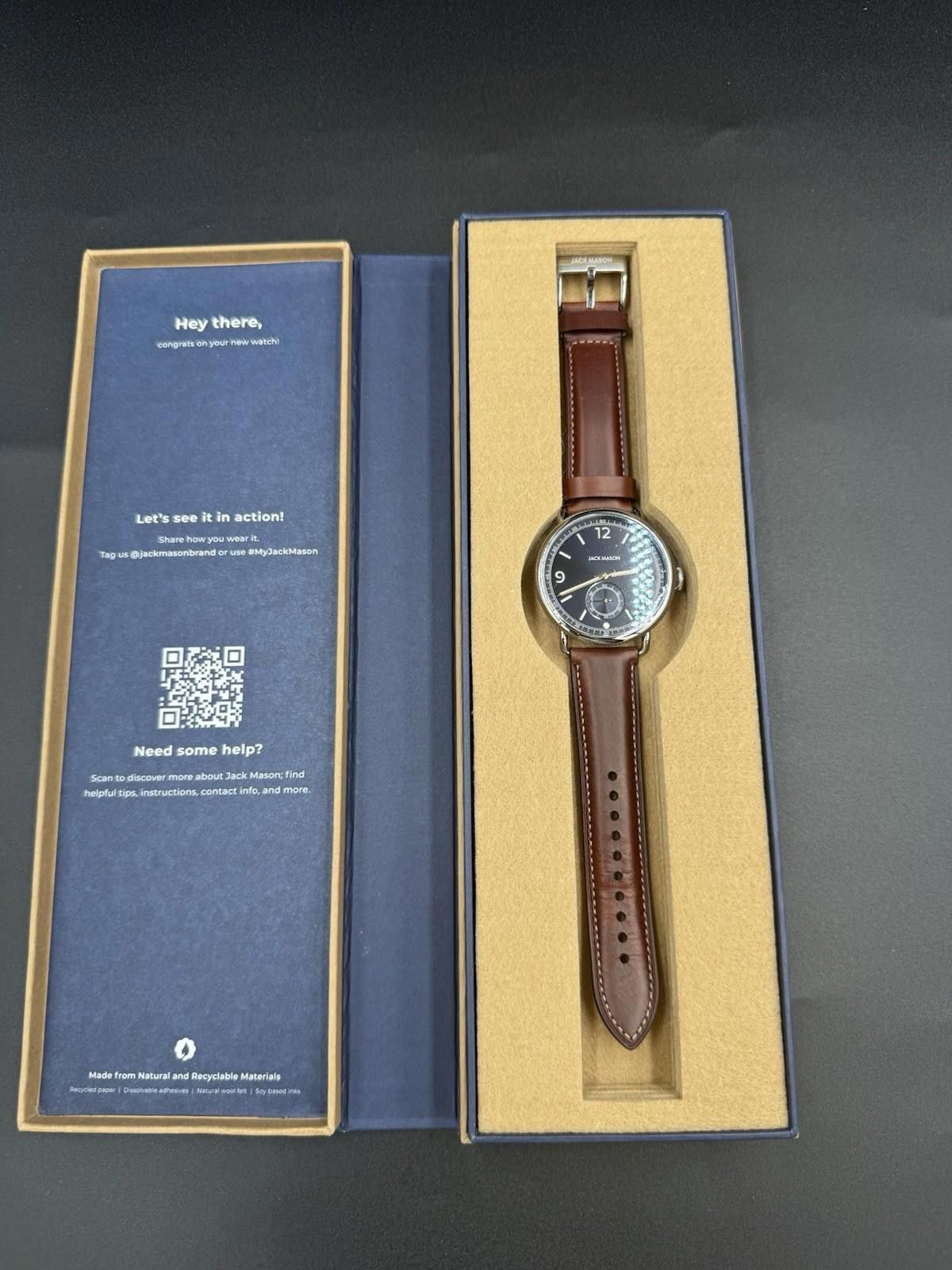 Other Jack Mason JM-A601-003 Avigator 3 Hand - 45mm Warm Grey Dial Size ONE SIZE - 3 Thumbnail