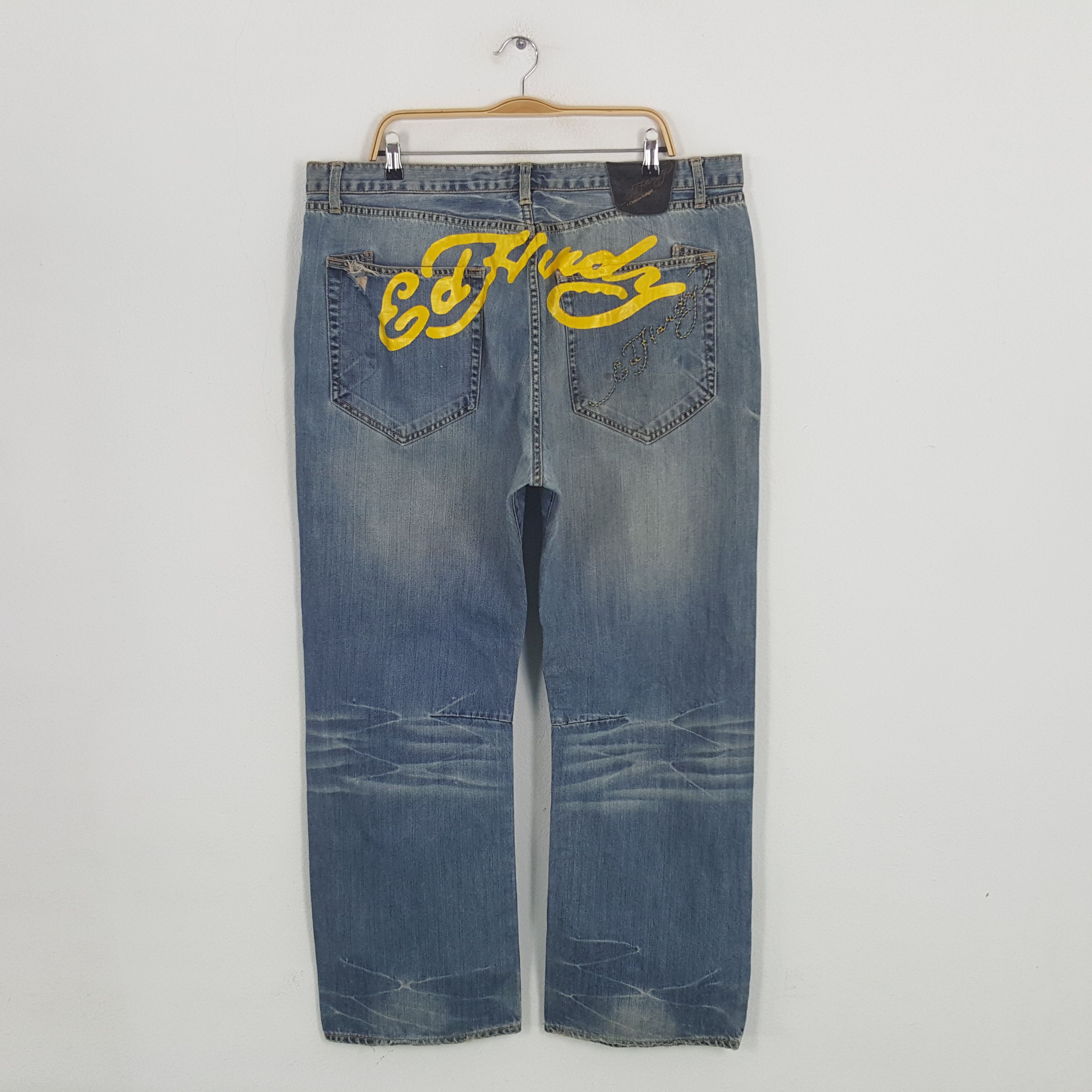 Christian Audigier × Ed Hardy × Vintage Vintage Ed Hardy by Christian Audiger American Denim Jeans Size US 41 - 1 Thumbnail