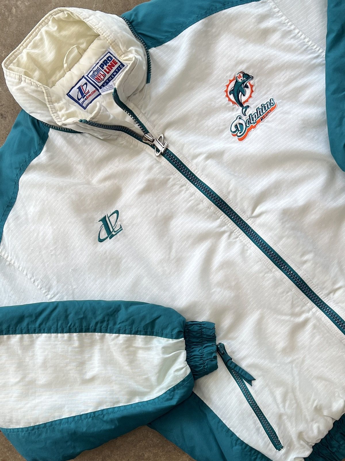 NFL Vintage 90s Pro Line NFL Miami Dolphins Jacket Large Size US L / EU 52-54 / 3 - 4 Thumbnail