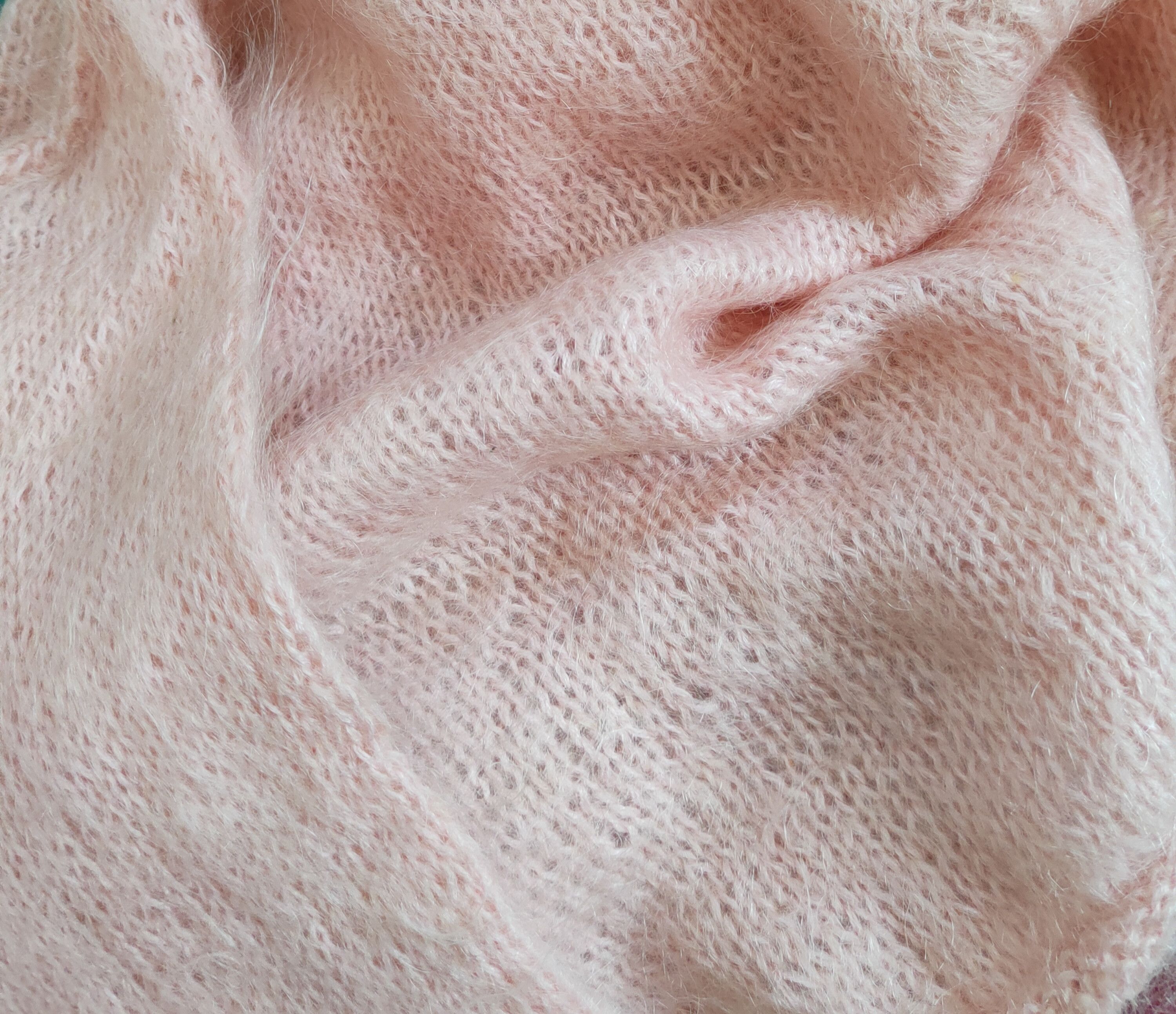 Japanese Brand Torrazzo Donna Peach Shag Shaggy Fur Mohair Knitwear #S2080 Size M / US 6-8 / IT 42-44 - 10 Thumbnail