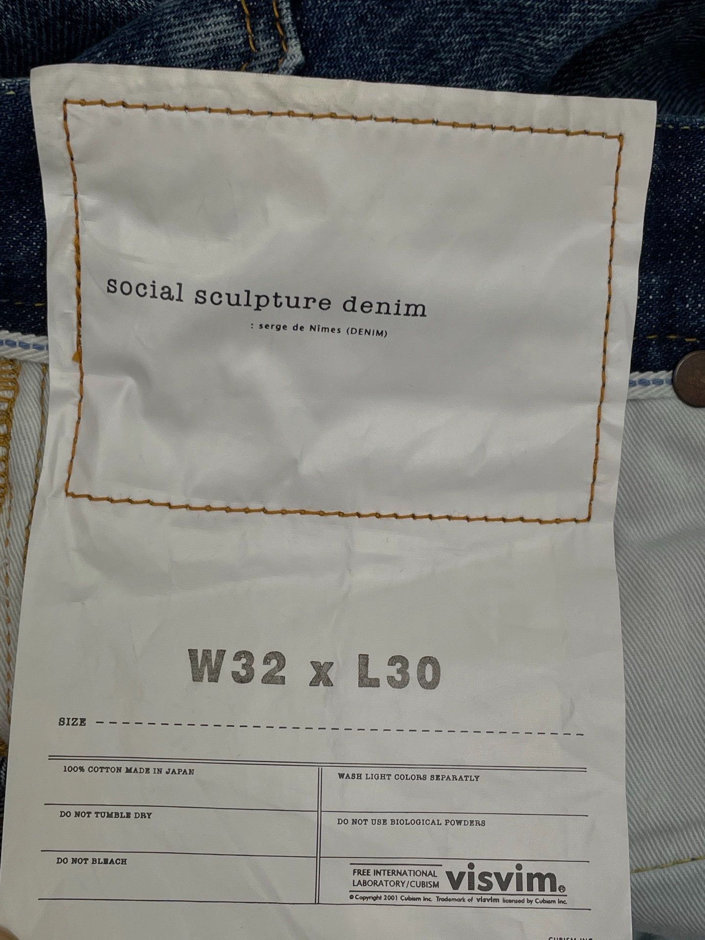Visvim visvim straight leg denim jeans 32 NWT 100% cotton Size US 32 / EU 48 - 4 Thumbnail