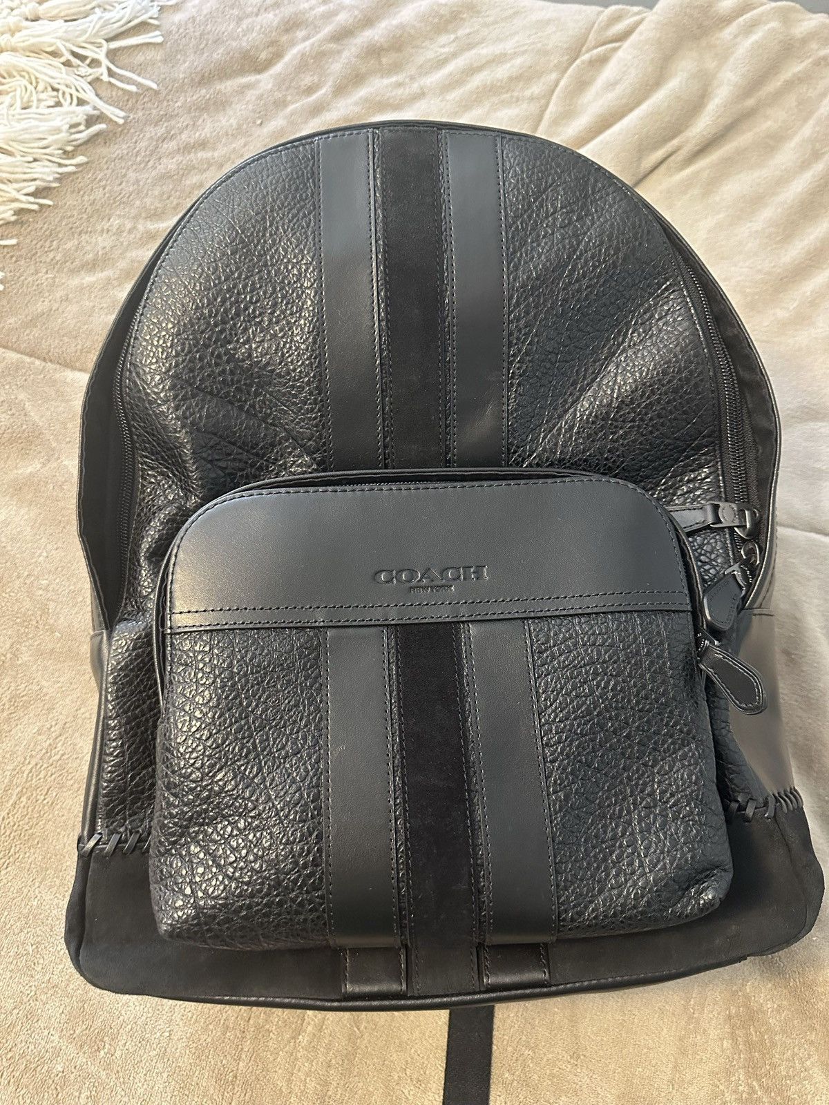 coach houston backpack with baseball stitch West Print Elevate your game with the Warstic Coachs Field Ops Backpack New Coach Original Classic Black