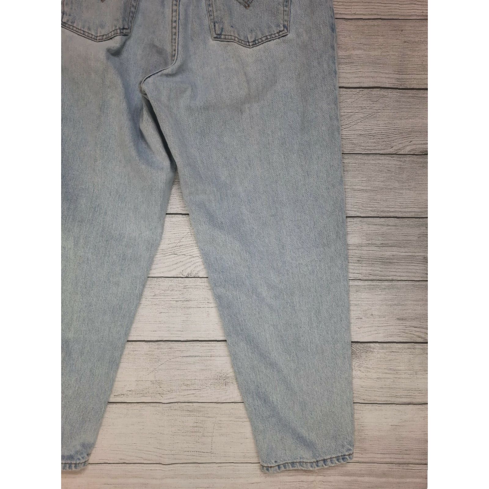 Levi's VINTAGE Levi's 550 Women's Relaxed Tapered High Waist Denim Jeans 16 Reg Blue 90s USA Womens Jeans Mens? Size 38" / US 16 / IT 52 - 5 Thumbnail