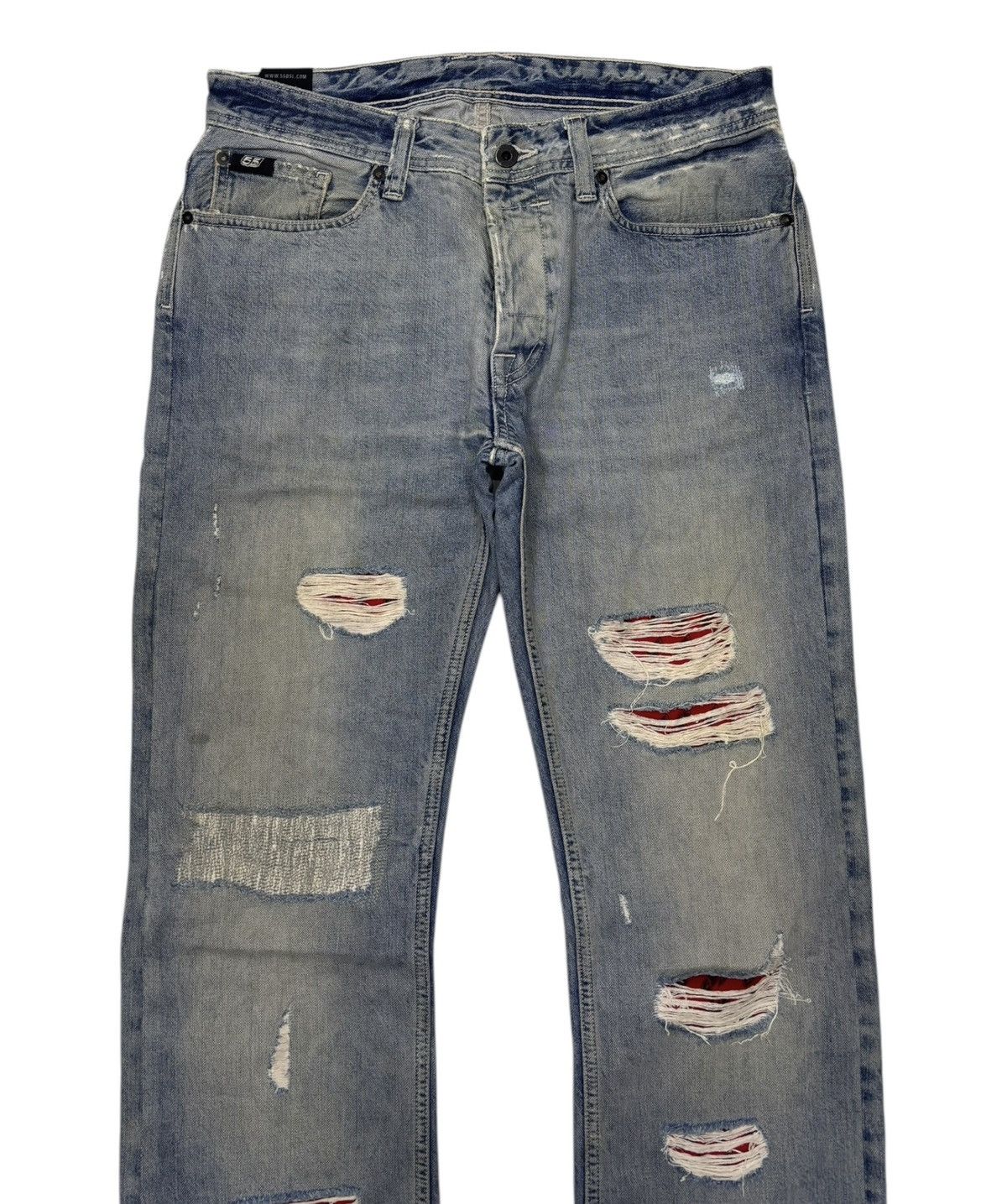 55DSL × Diesel 🔥VINTAGE 55DSL DISTRESSED DENIM JEANS Size US 33 - 3 Thumbnail