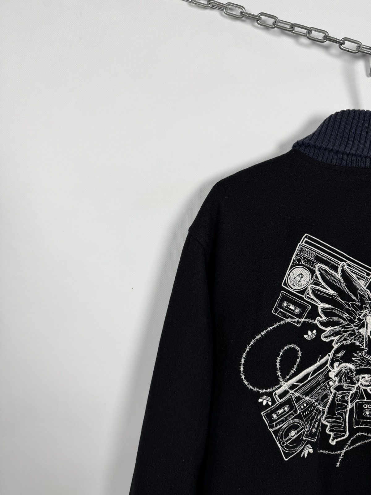 Adidas Adidas Originals Y2K Varsity Bomber Wool Jacket Snap Buttons Size US L / EU 52-54 / 3 - 15 Thumbnail