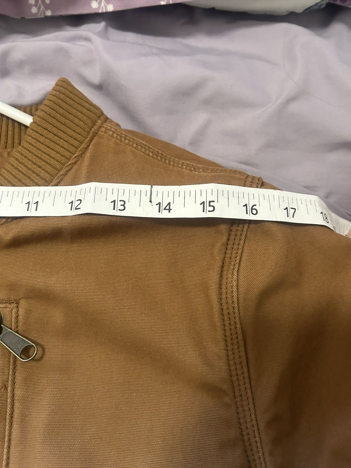 Carhartt Carhartt Bomber Jacket Medium (Unisex) Brown Duck Canvas Size US M / EU 48-50 / 2 - 7 Thumbnail