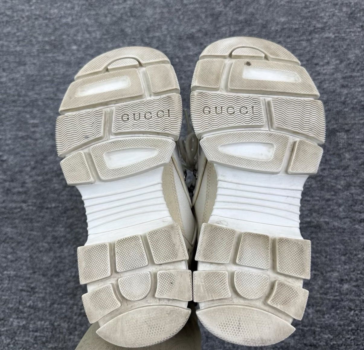Gucci Gucci White Hiking Dad Sneakers K12 Size US 8 / IT 38 - 3 Thumbnail