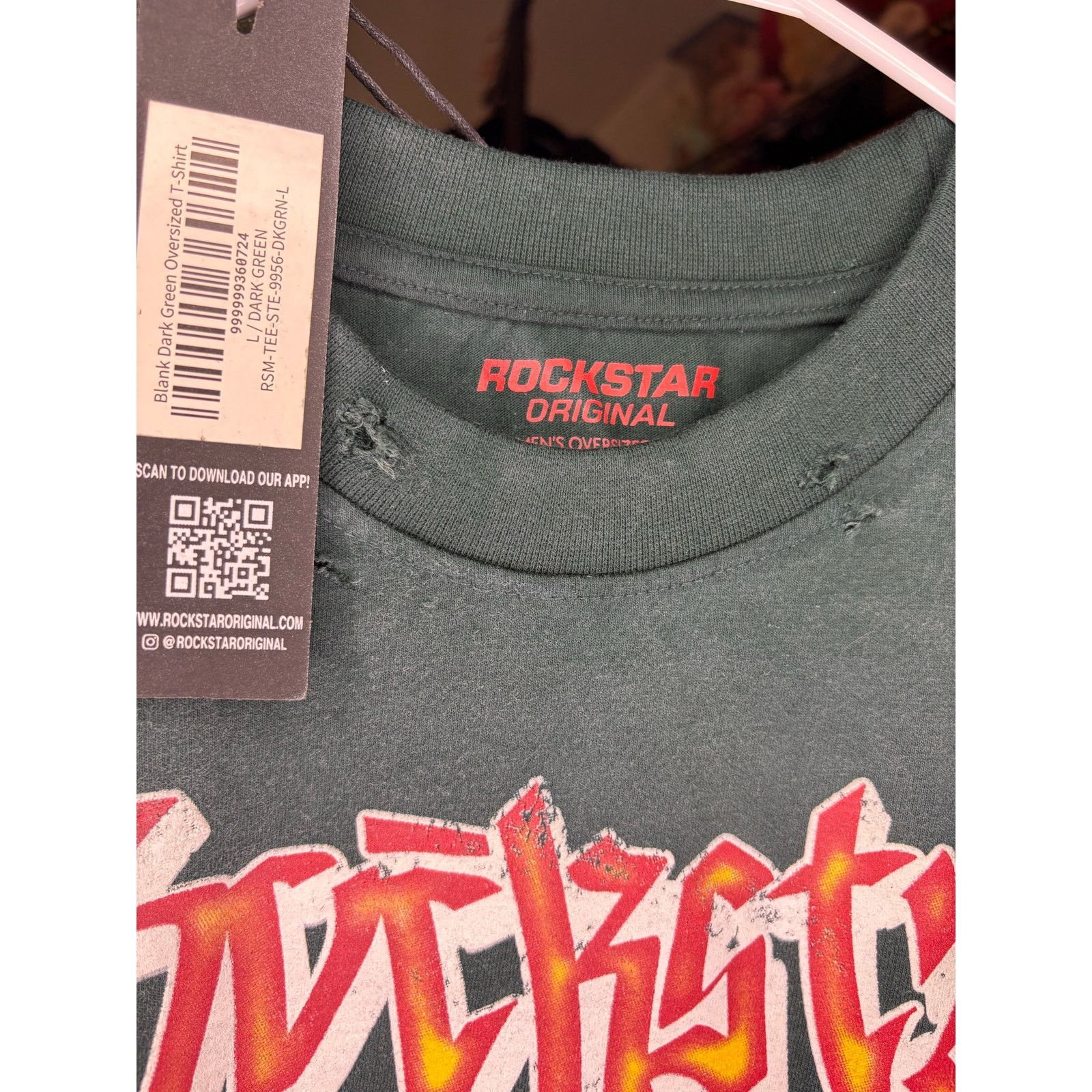 Rockstar Games NWT Sz. L - Men's Rockstar, Dark Green (oversized) Size US L / EU 52-54 / 3 - 2 Thumbnail