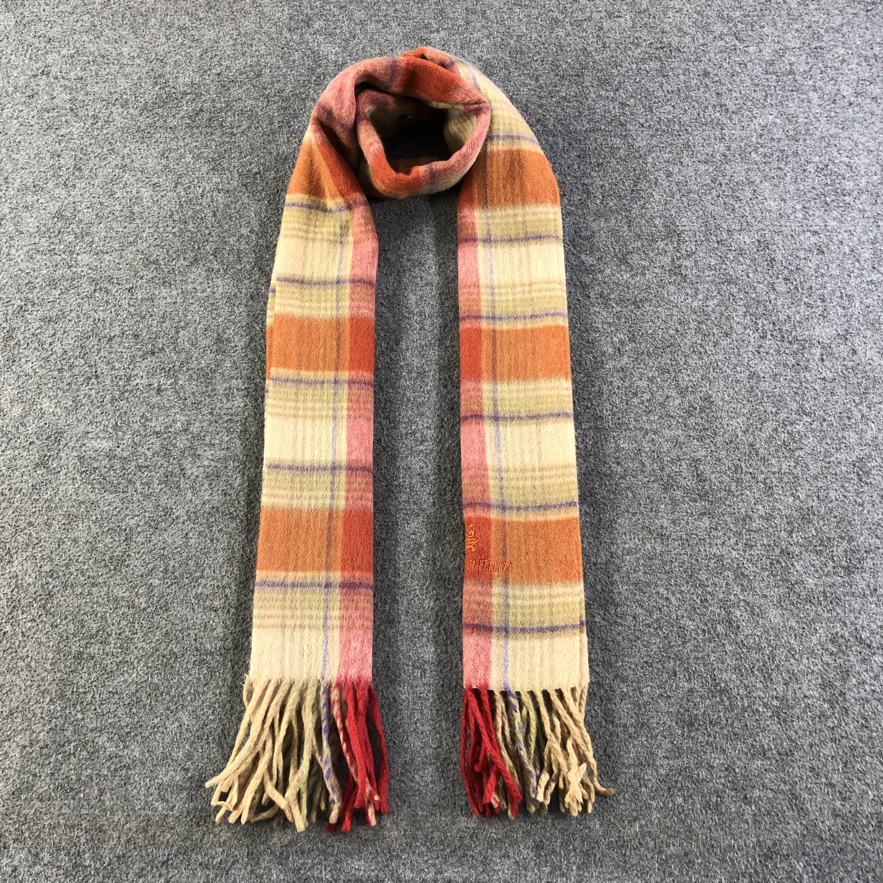 Aquascutum Aquascutum Tartan Cashmere Scarf Muffler V1307 Size ONE SIZE - 1 Thumbnail