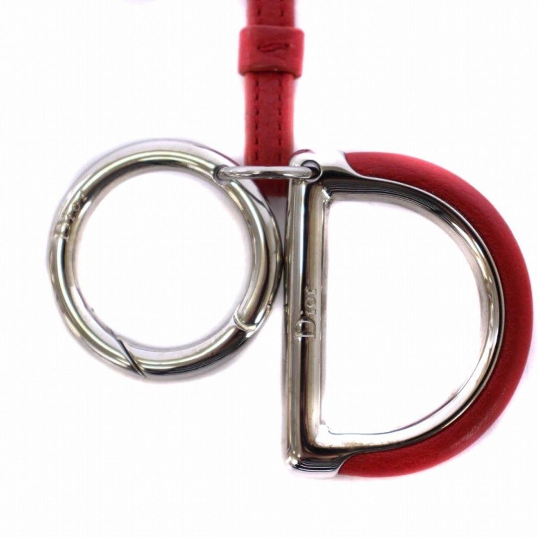 Dior Christian Dior Red Leather Keychain Charm Authentic Size ONE SIZE - 3 Thumbnail