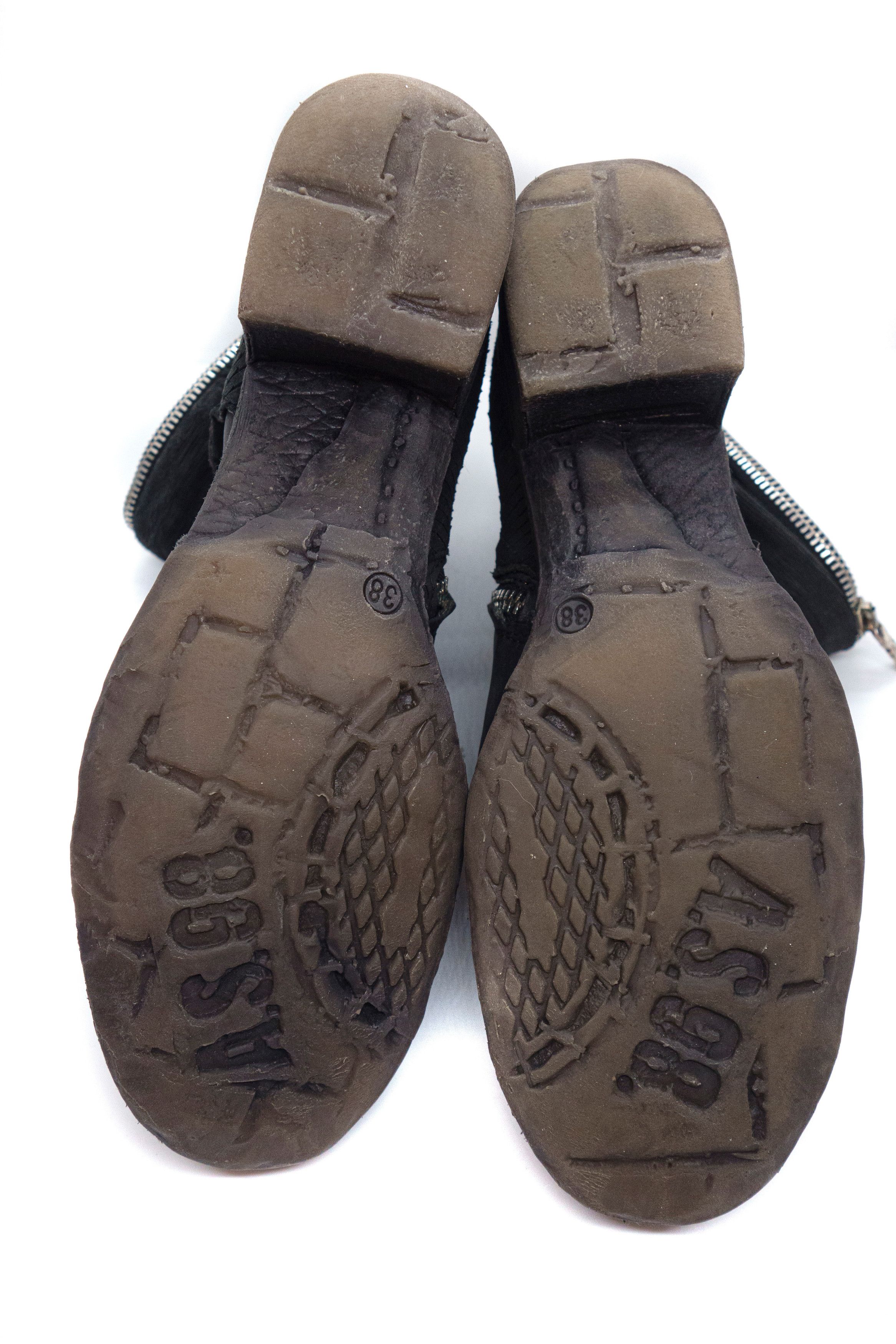 A.S.98 A.S.98 Upper Zippers Leather Boots Size US 8 / IT 38 - 6 Thumbnail