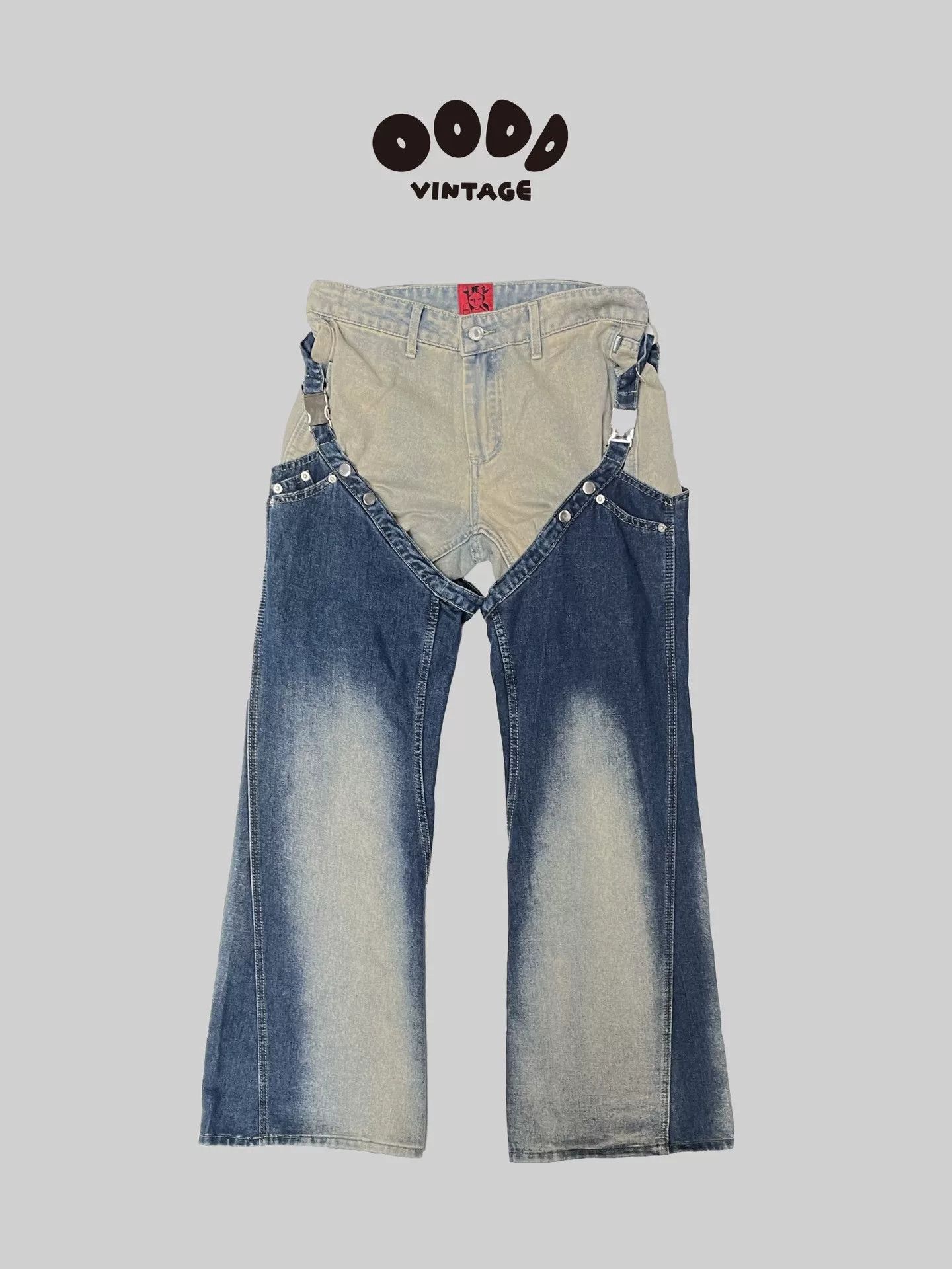 Heaven by Marc Jacobs Layered Wide-Leg Denim Pants by Marc Jacobs Size 32" / US 10 / IT 46 - 1 Thumbnail