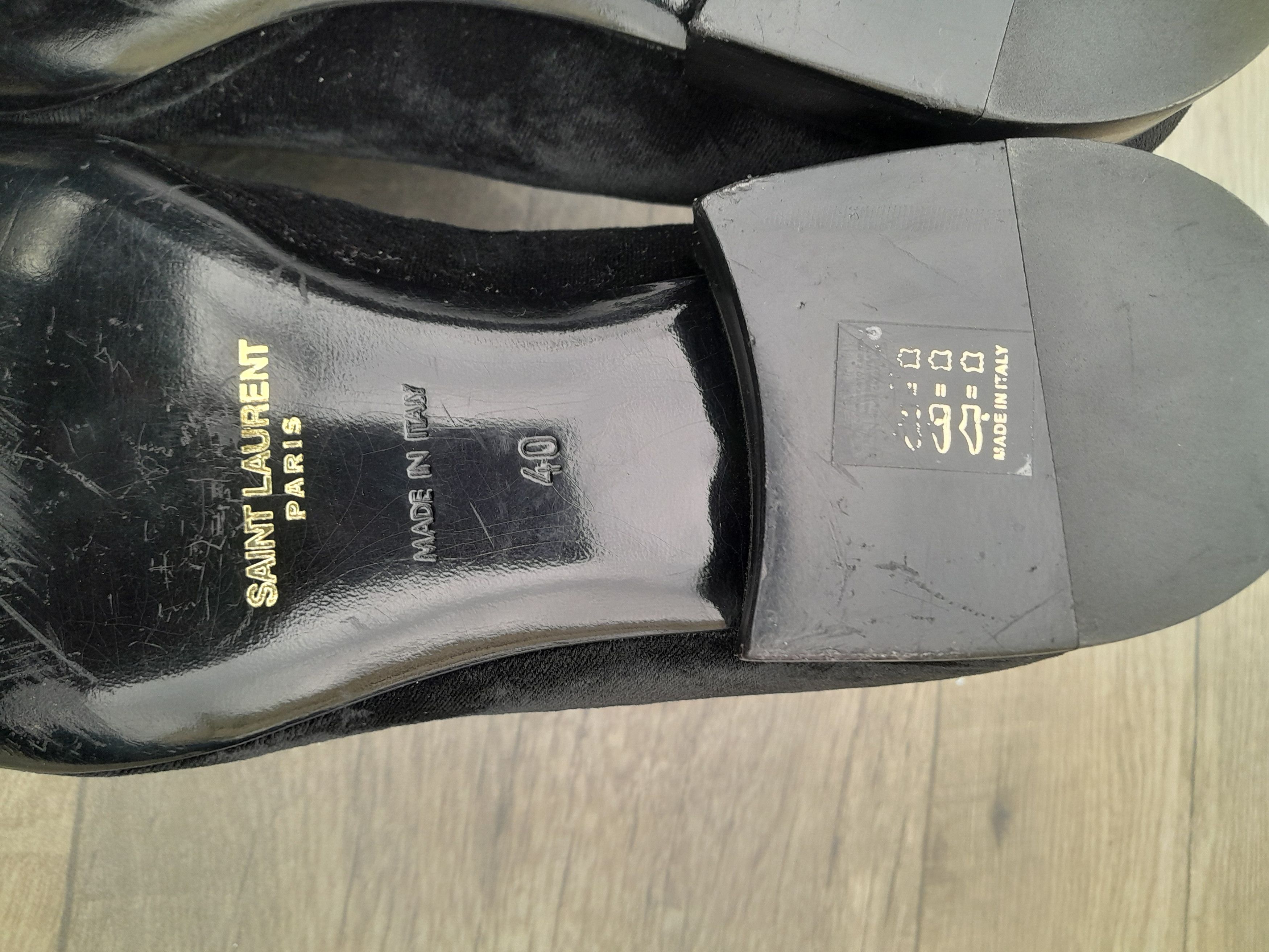 Saint Laurent Paris Saint Laurent YSL Black velvet loafers Size US 7 / EU 40 - 5 Thumbnail