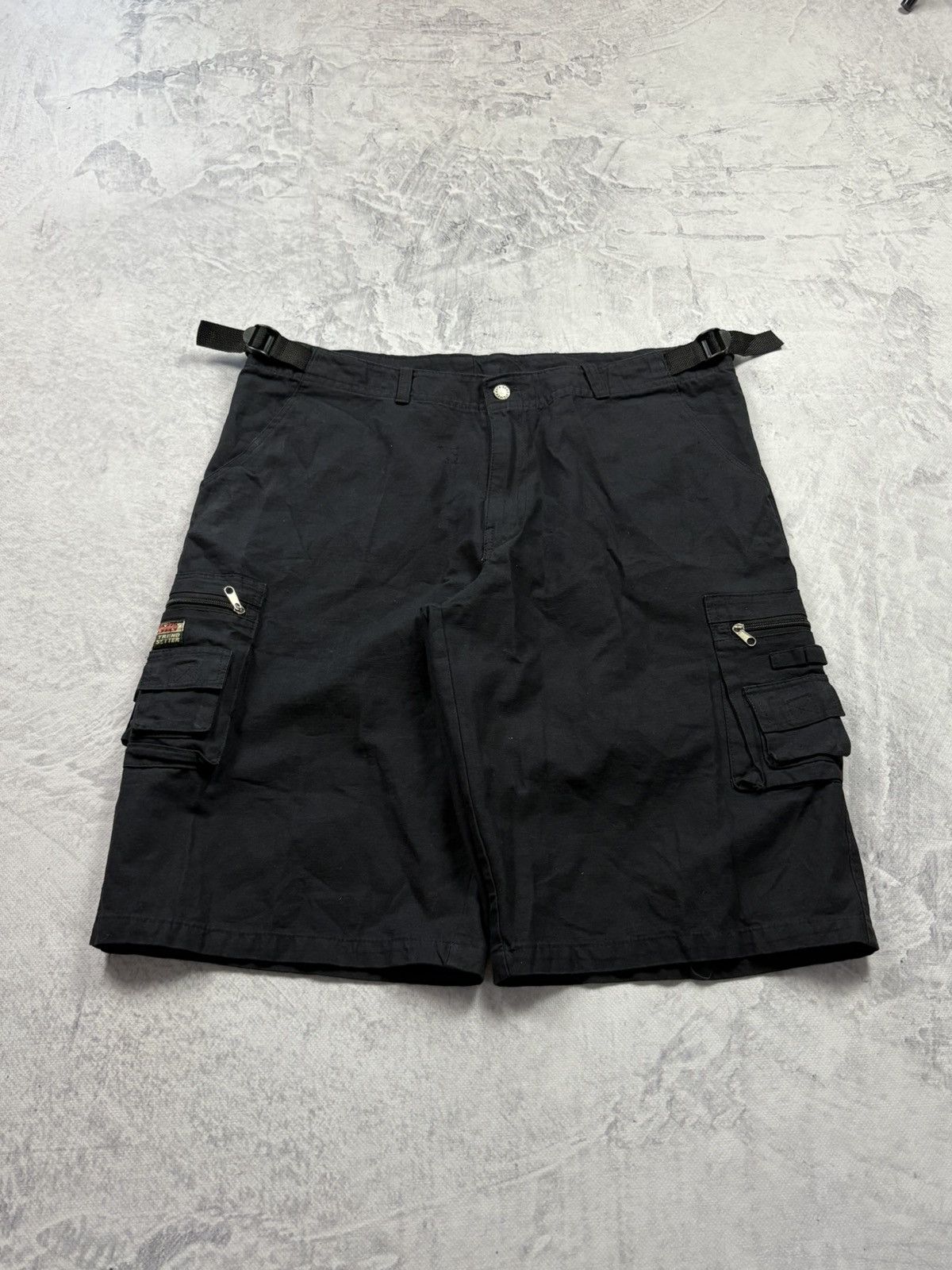 Japanese Brand Ultra Baggy Avant Garde Jorts Retro Cargo Multipocket RAP Size US 40 / EU 56 - 1 Thumbnail