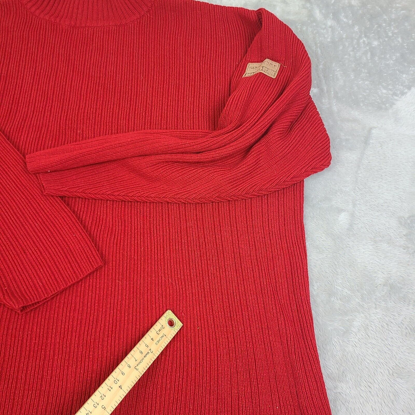 Southpole Vintage Southpole Turtle Neck Acrylic Sweater Men's XL Red K Size US XL / EU 56 / 4 - 4 Thumbnail
