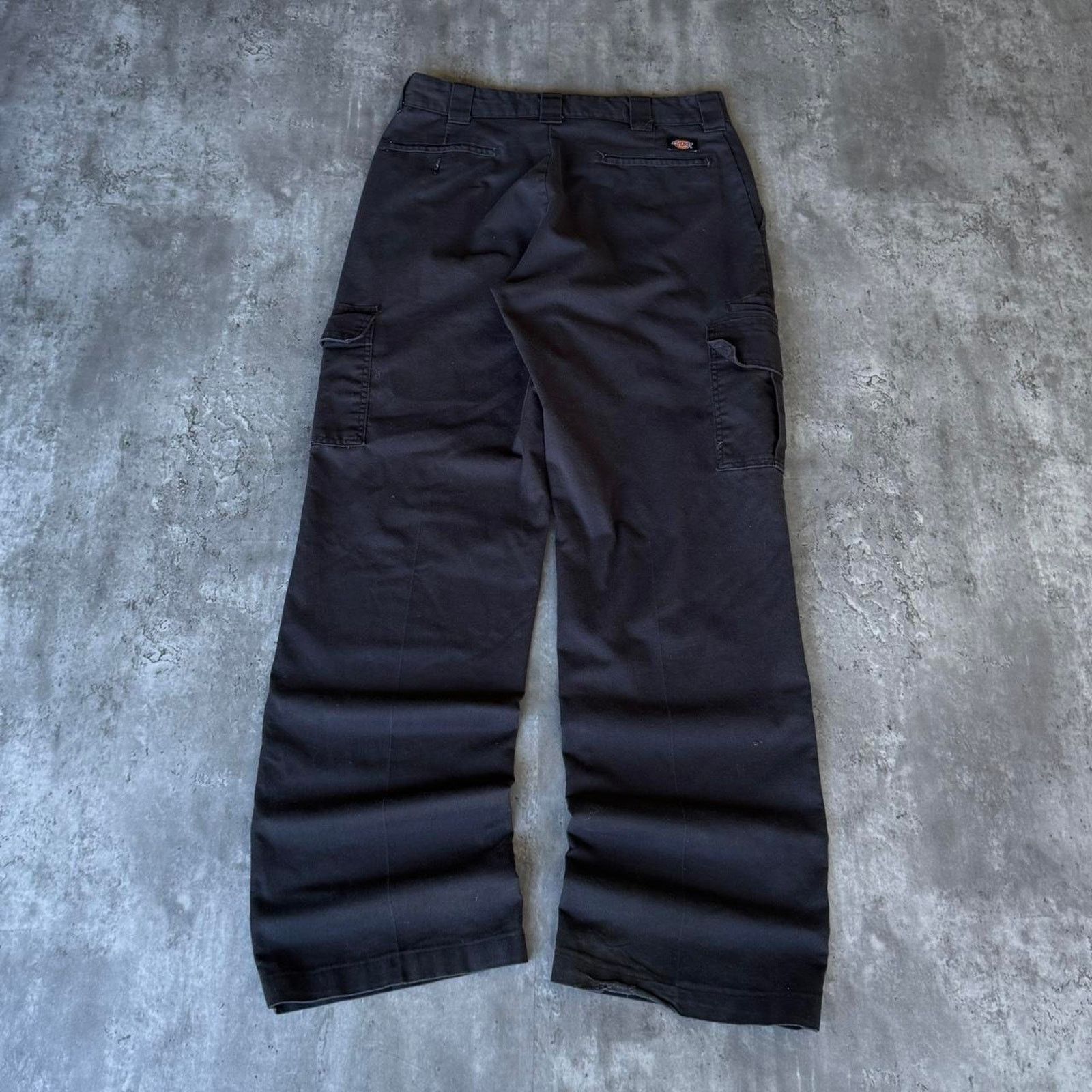 Dickies × Vintage Vintage Y2K Baggy Dickies Cargo Black Skater Grunge Pants Size US 34 / EU 50 - 2 Thumbnail