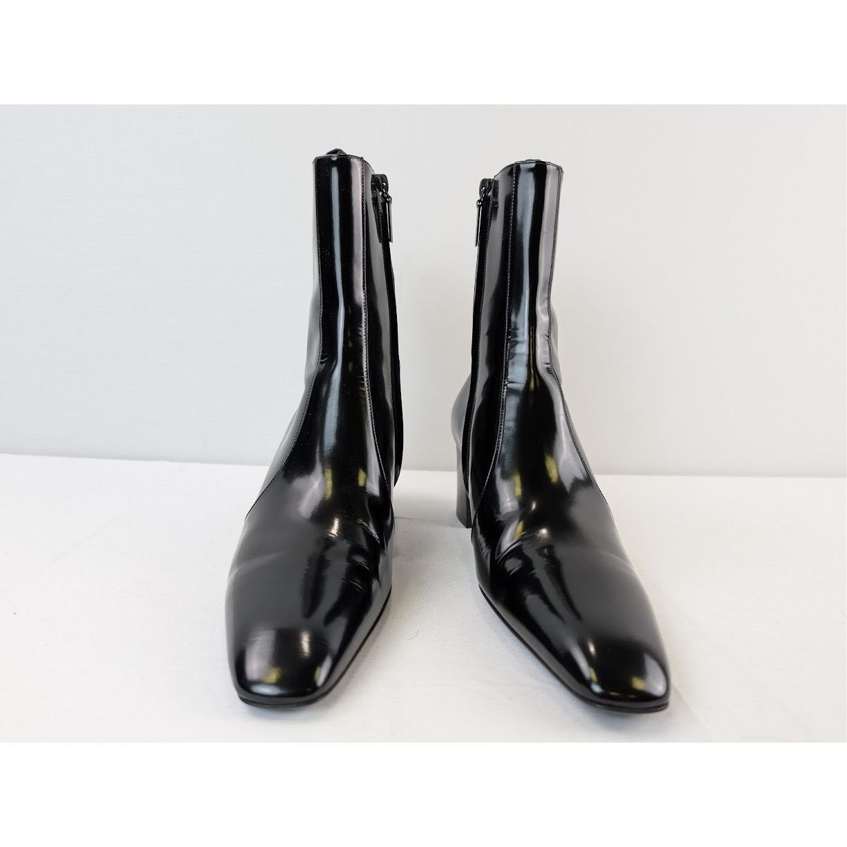 Saint Laurent Paris o1rshd1 70 Zipped Boots in Nero Size US 8.5 / EU 41-42 - 9 Thumbnail