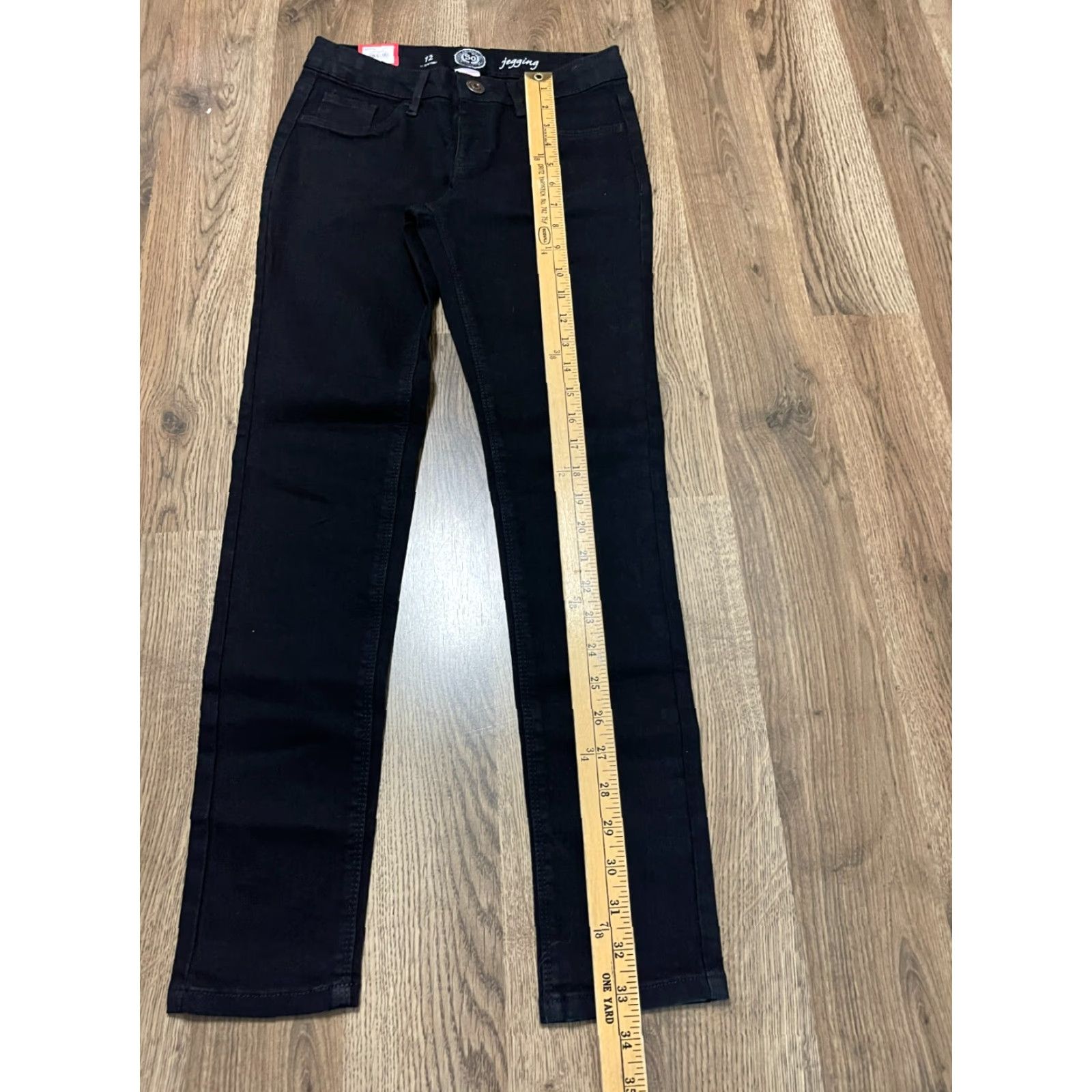Vintage SO Jeans Women's Size 12 Black Jegging Adjustable Waist Pockets NWT Size 34" / US 12 / IT 48 - 5 Thumbnail
