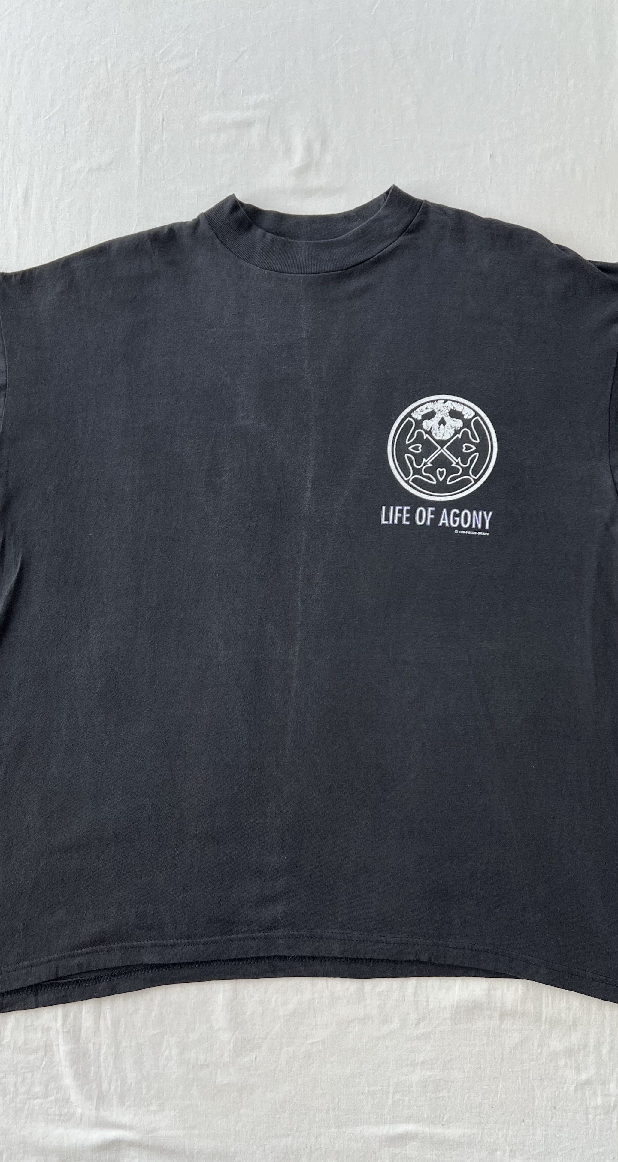 Band Tees Vintage 1994 Life of Agony Respect Brooklyn Metal Band Long Size US L / EU 52-54 / 3 - 4 Thumbnail